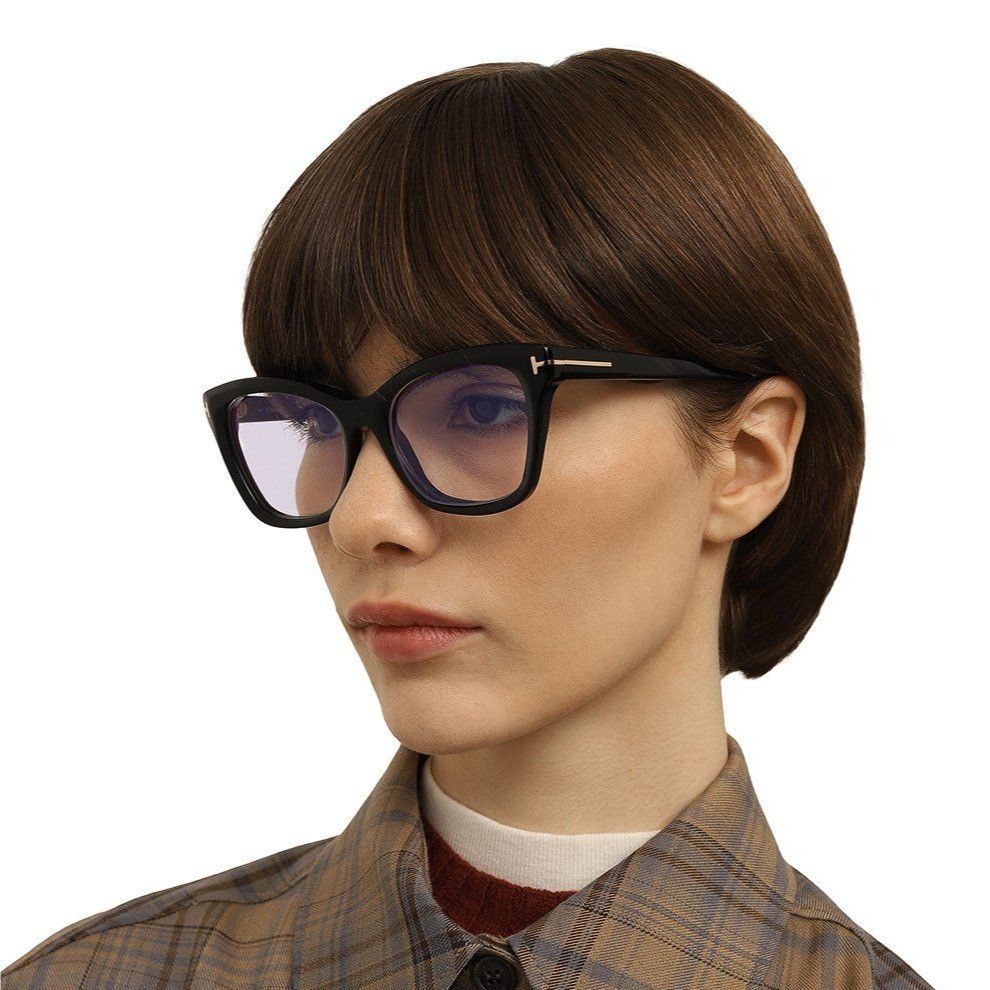 Tom Ford NEW TOM FORD EYEGLASSES TF5909 001 BLACK WOMEN FT5909 001 Size ONE SIZE - 2 Thumbnail
