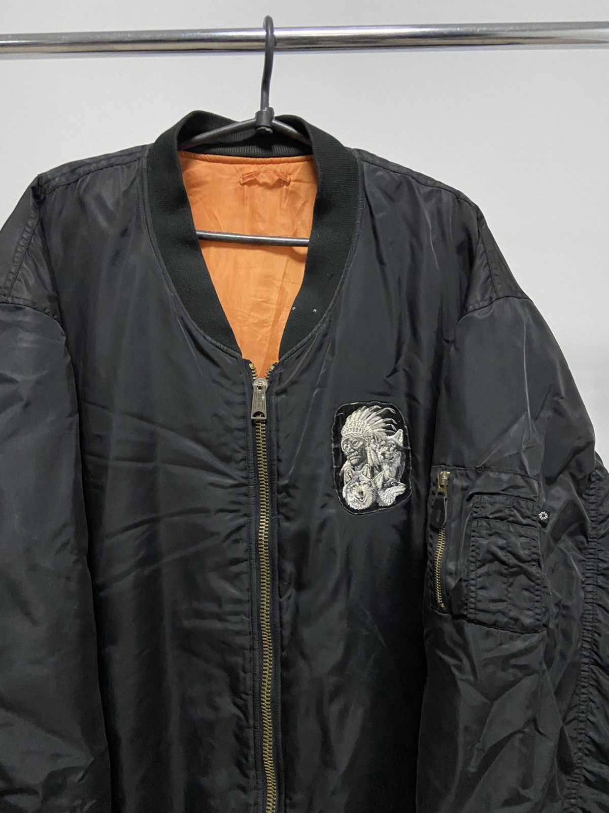 Fostex Garments × Vintage Ma-1 reversible Bomber flyers Jacket fostex garments Vintage Size US XXL / EU 58 / 5 - 3 Thumbnail