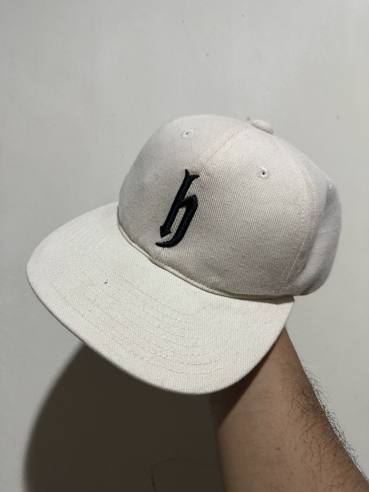 image of Band Tees 90’S Dj Honda Classic “H” Baseball Hat in White, Men's