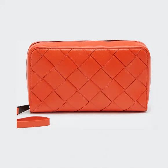 Bottega Veneta o1n1vont1124 Size: OS / Zipper Wallet in Orange Size ONE SIZE - 1 Thumbnail