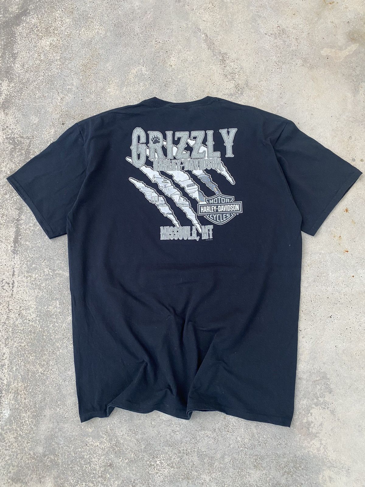 Harley Davidson 2000s Harley Davidson Grizzly Missoula T Shirt Size US XL / EU 56 / 4 - 3 Thumbnail