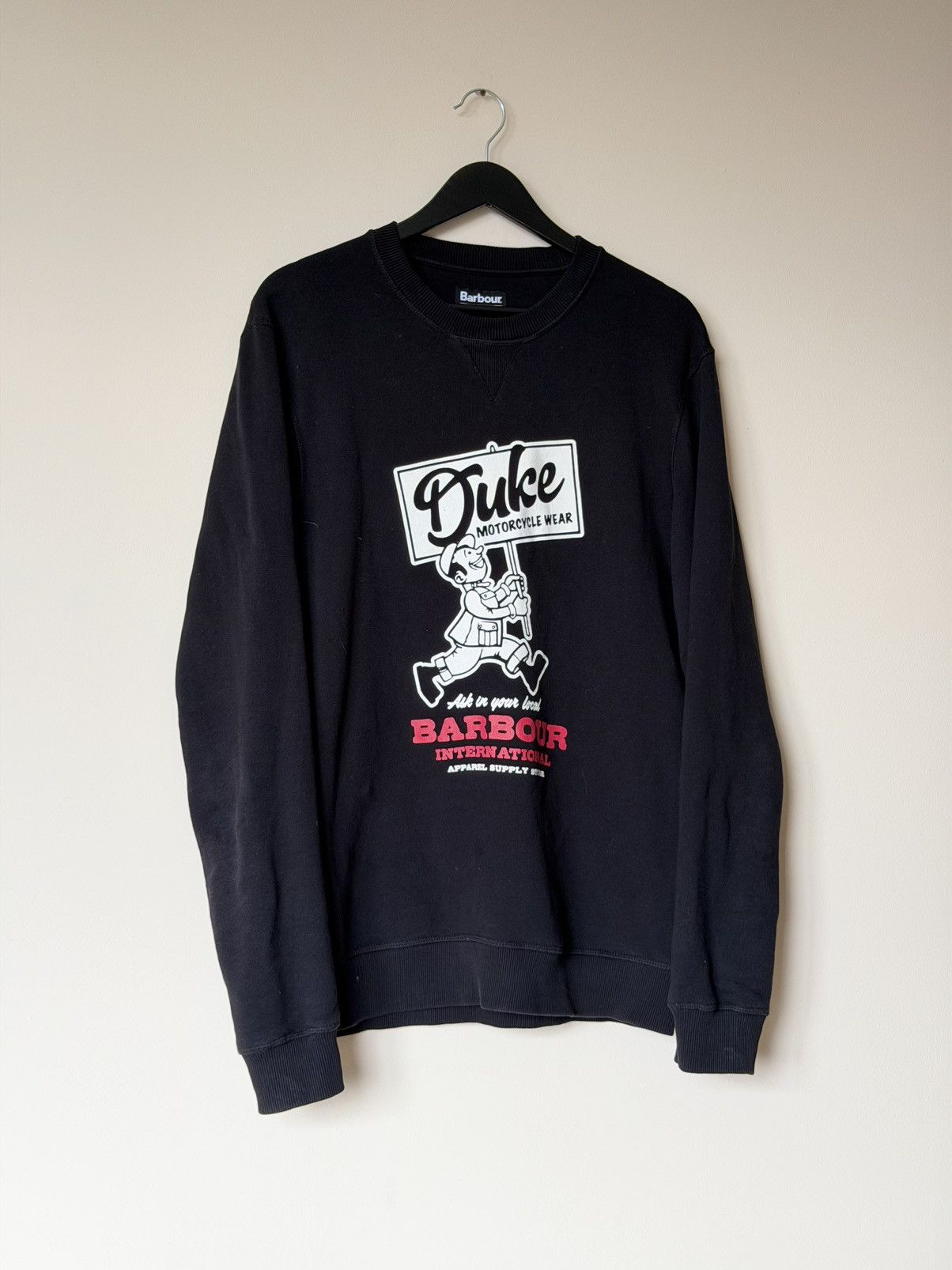 Barbour Barbour International Black Sweatshirt Size M Size US M / EU 48-50 / 2 - 8 Thumbnail