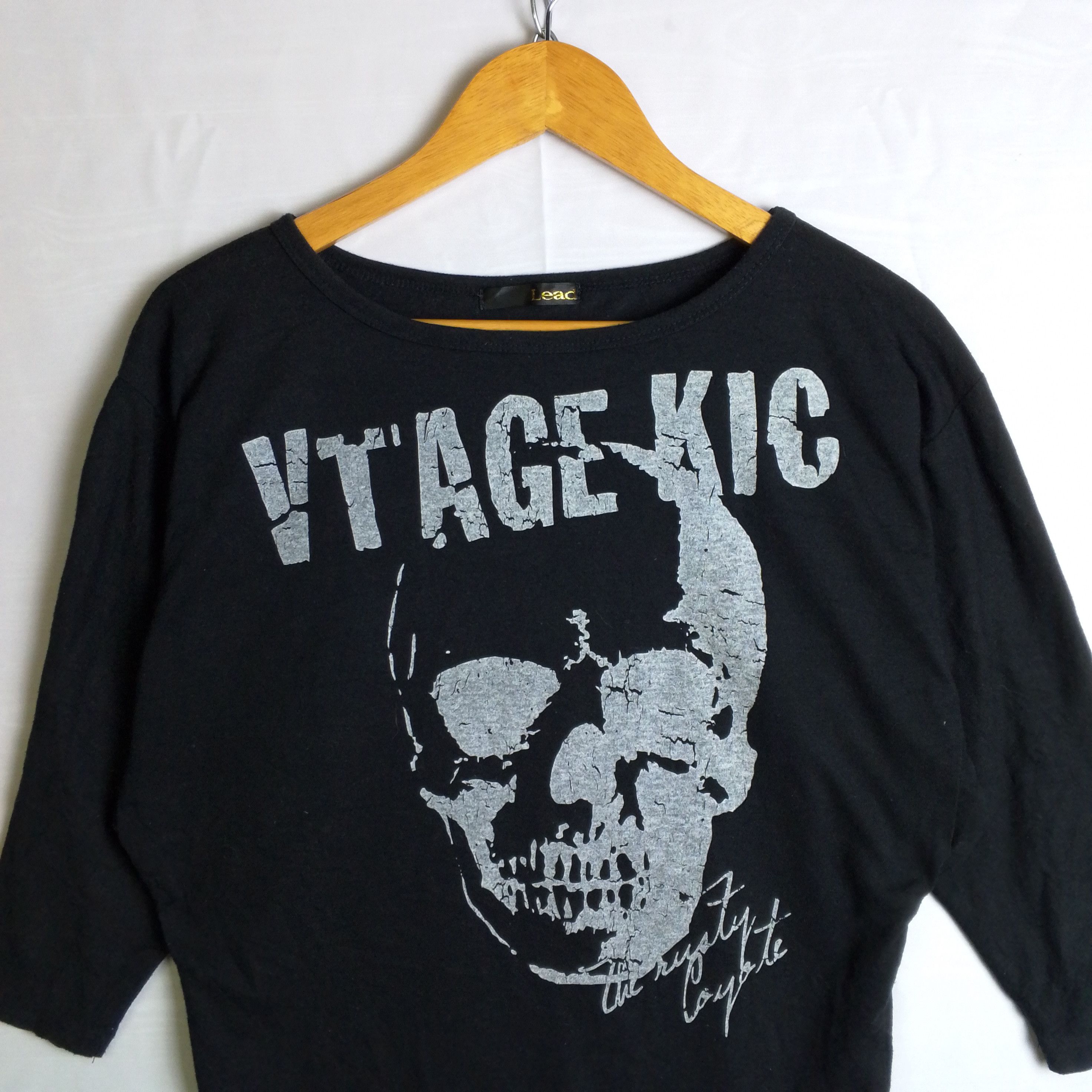 Hysteric Glamour Lead Vintage Kic Skull Crop Tee Size M / US 6-8 / IT 42-44 - 2 Thumbnail