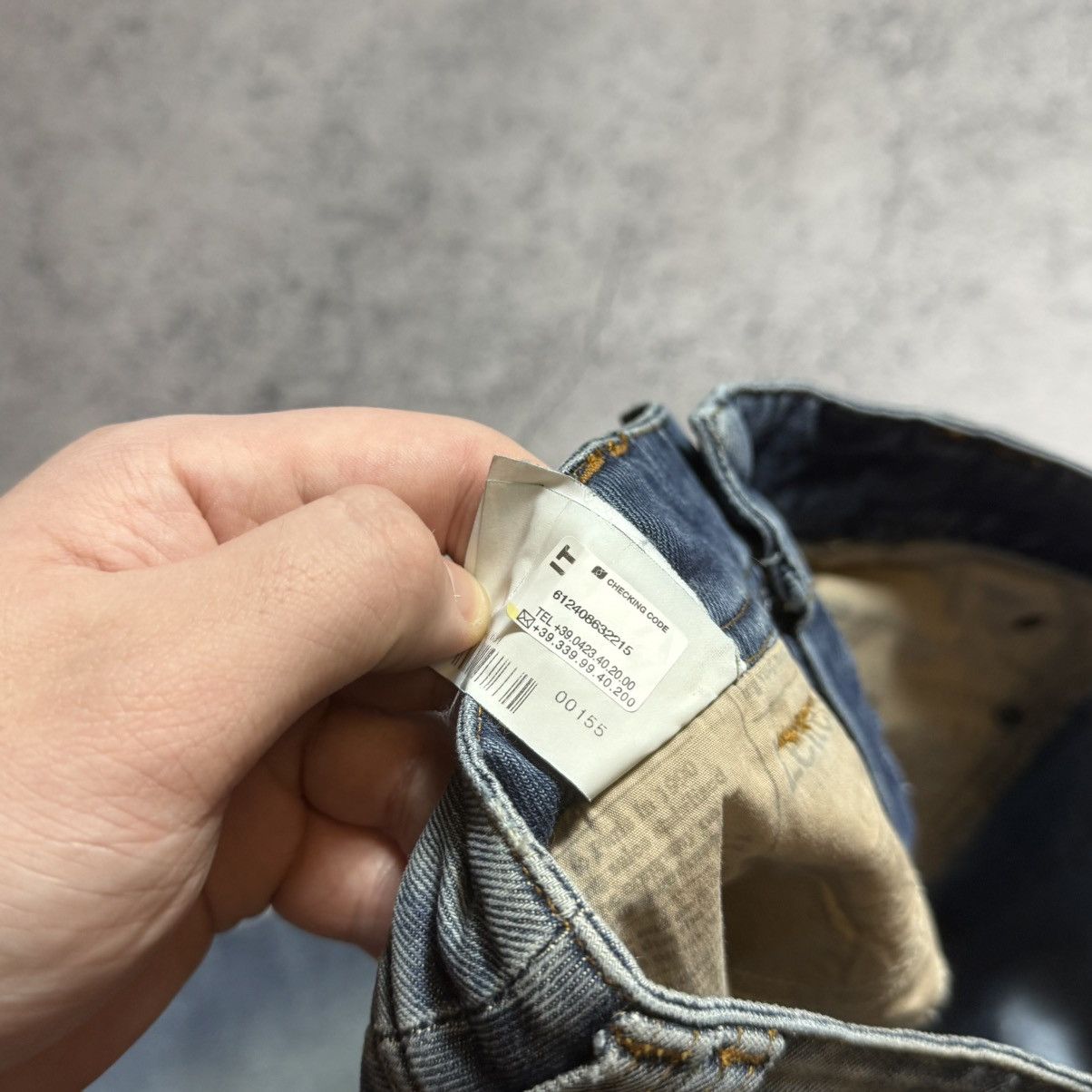 John Galliano NEW Galliano Y2K 00s Flared Jeans Size 25" / US 0 / IT 36 - 11 Thumbnail