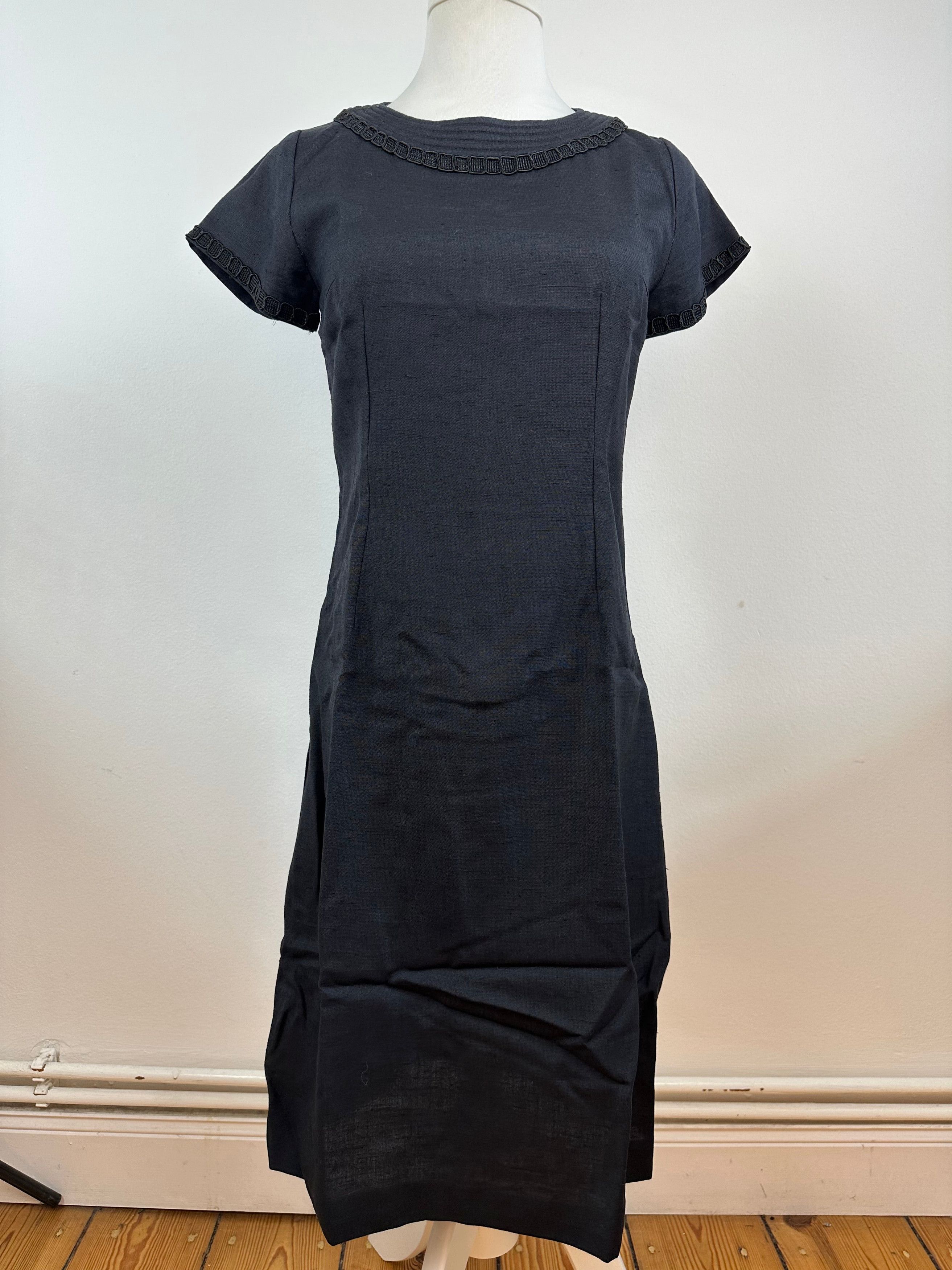 Givenchy Vintage Linen Dress Black M Size S / US 4 / IT 40 - 1 Thumbnail