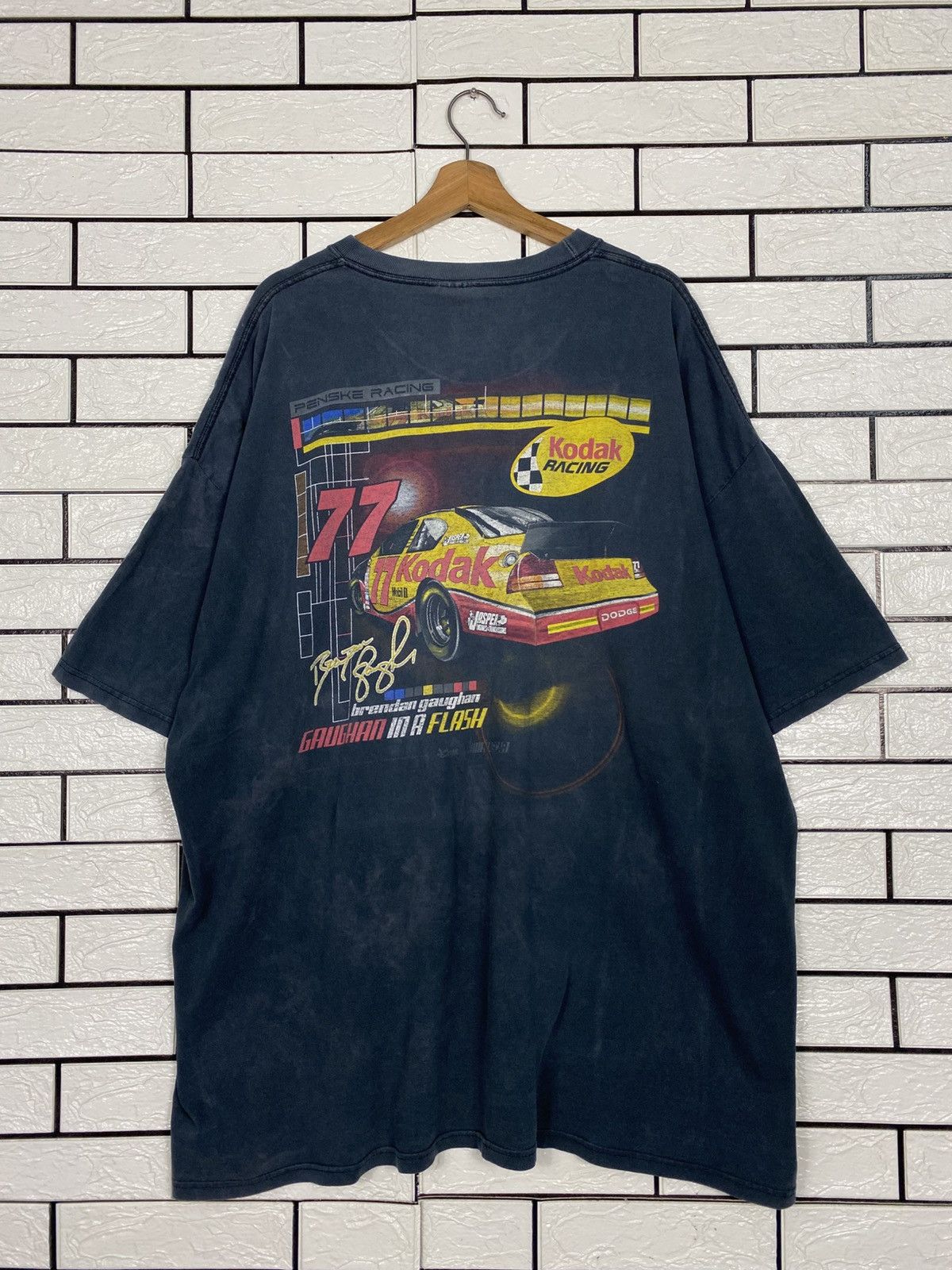 Vintage 📌Vintage Trashed Distressed T-Shirt Kodak Racing Big Logo Size US XXL / EU 58 / 5 - 9 Thumbnail