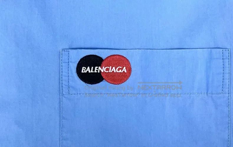 Balenciaga Balenciaga Blue pocket embroidered Mastercard logo zipper Size XS / US 0-2 / IT 36-38 - 5 Thumbnail