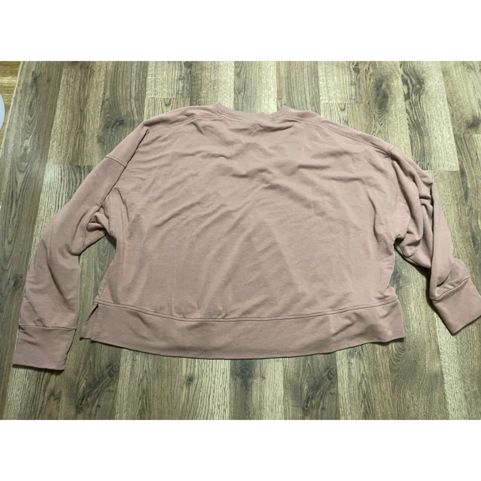 Old Navy Old Navy Shirt Women's XL Brown Long Sleeve French Terry Live In Size XL / US 12-14 / IT 48-50 - 2 Thumbnail