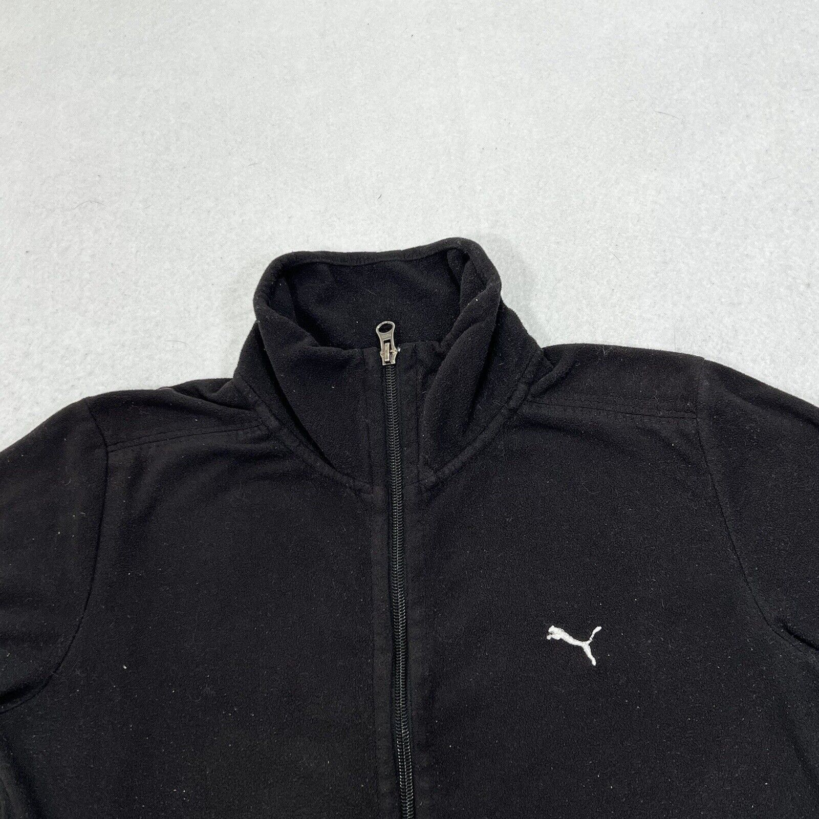 Puma PUMA Full Zip Athletic Black Sweatshirt With Pockets Size S / US 4 / IT 40 - 2 Thumbnail