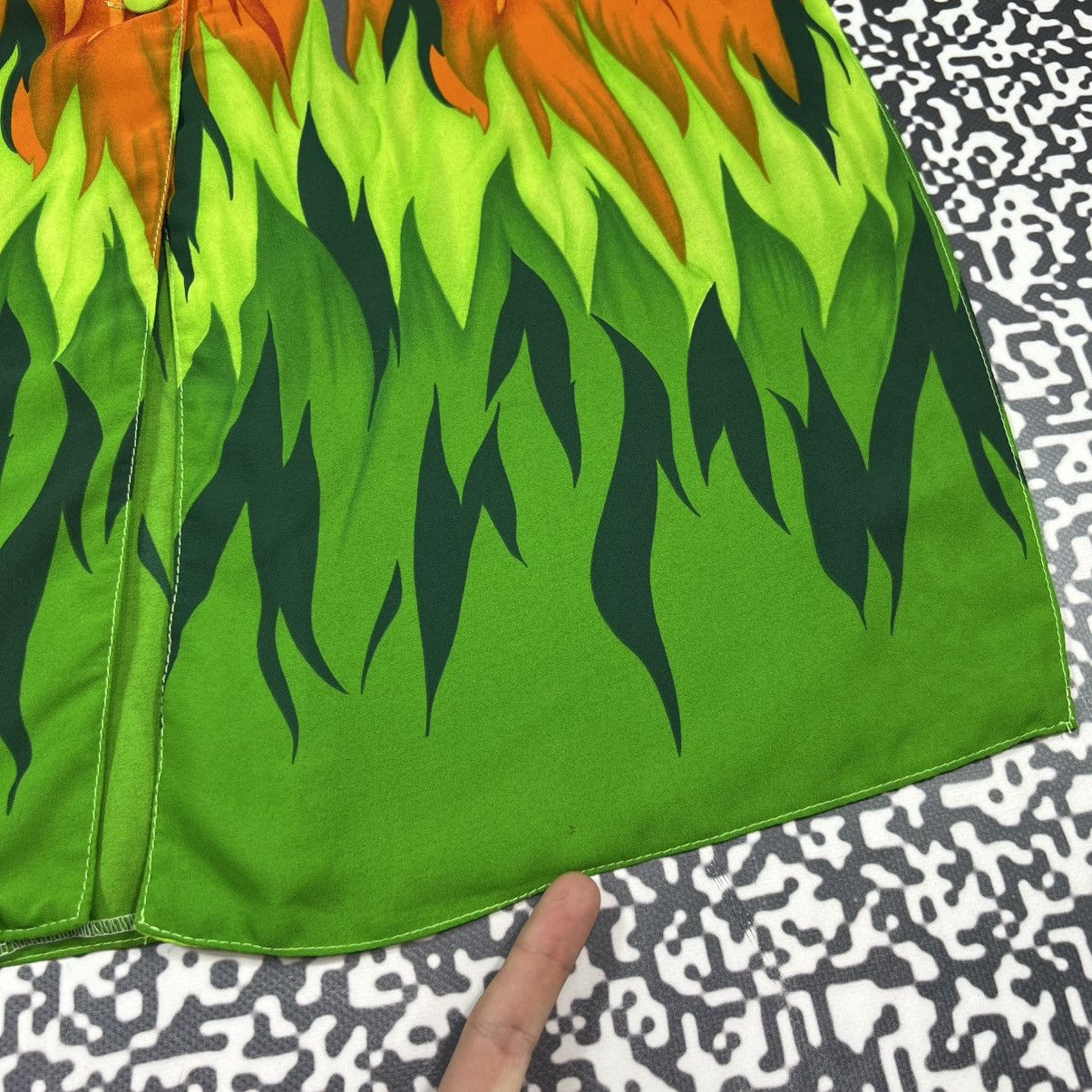 Joseph Ribkoff Vintage 90s Joseph Ribkoff Flame Fire Print Shirts Dress Size XL / US 12-14 / IT 48-50 - 19 Thumbnail