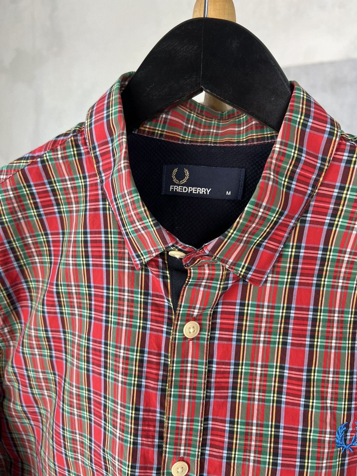 Fred Perry Fred Perry Red Check Button Up Shirt Size M Size US M / EU 48-50 / 2 - 3 Thumbnail