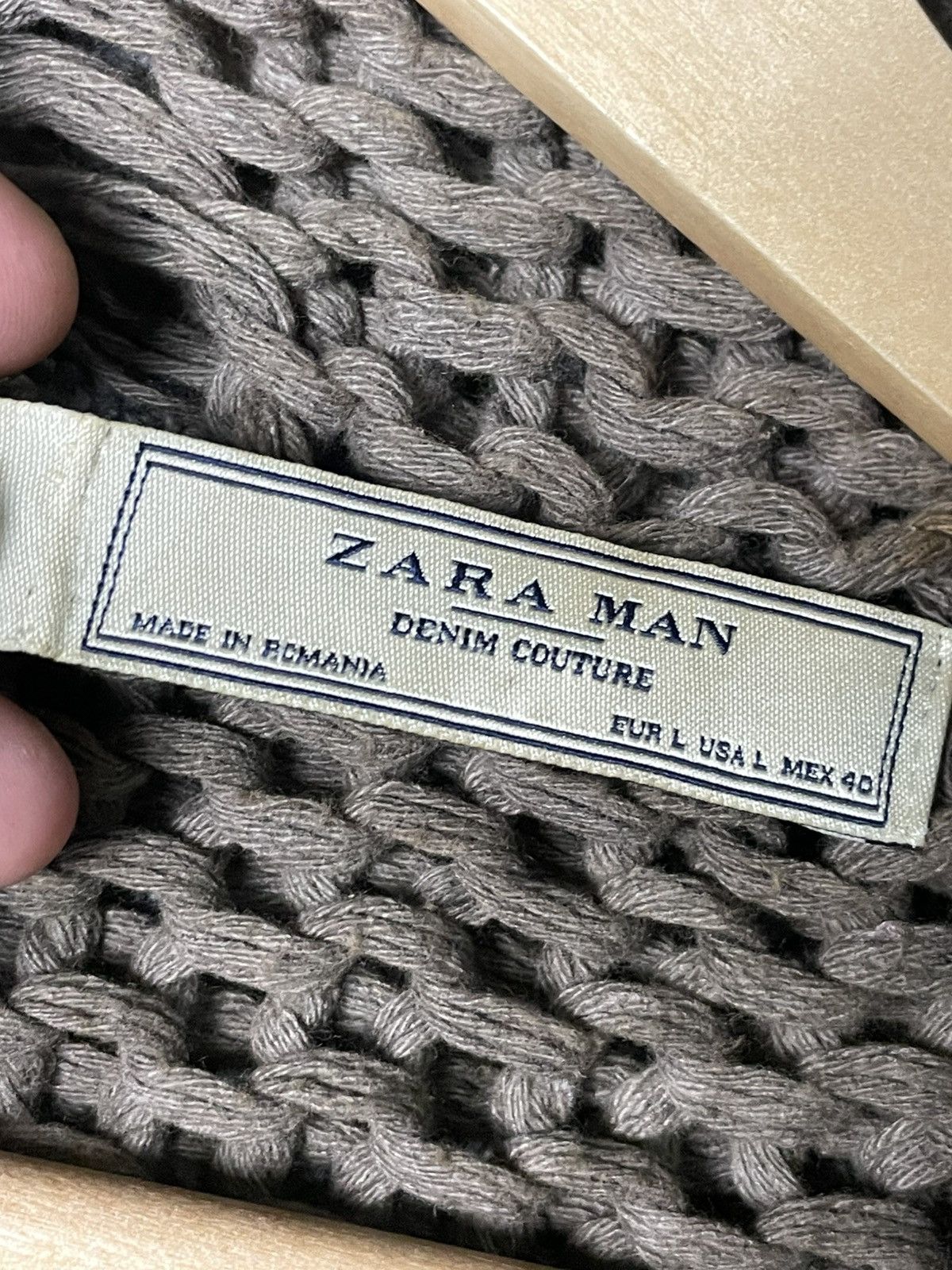 Japanese Brand × Vintage × Zara ZARA Men Cozy Knit Outerwear Cardigan (83) Size US L / EU 52-54 / 3 - 7 Thumbnail