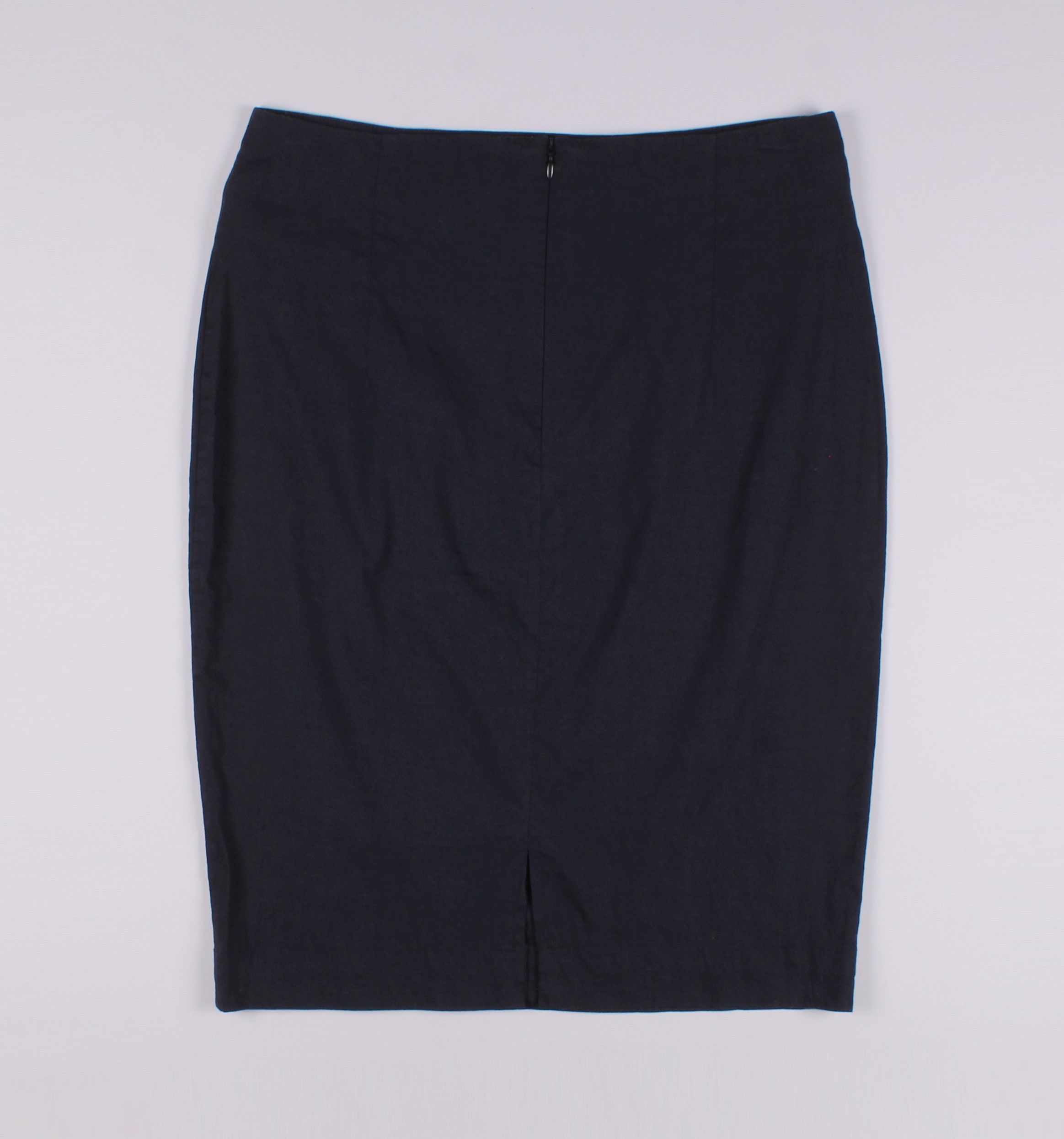 Annette Gortz Annette Gortz Navy Linen Blend Pencil Skirt Size 30" / US 8 / IT 44 - 7 Thumbnail