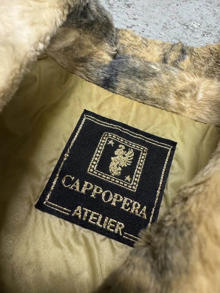 Vintage 2000s Faux Fur Beige & Blue Irregular Jacket Size XS / US 0-2 / IT 36-38 - 9 Thumbnail