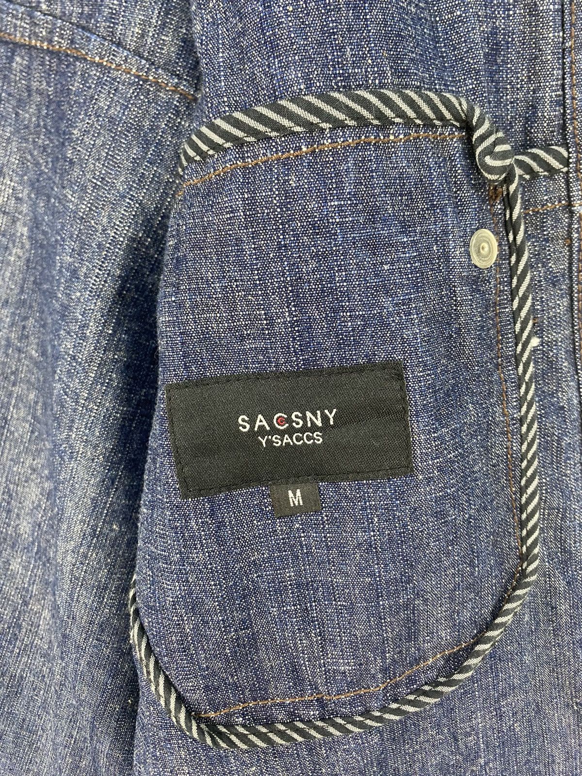 Yohji Yamamoto Vintage Sacny Y’saccs Yohji Yamamoto Denim Jacket Size US M / EU 48-50 / 2 - 12 Thumbnail
