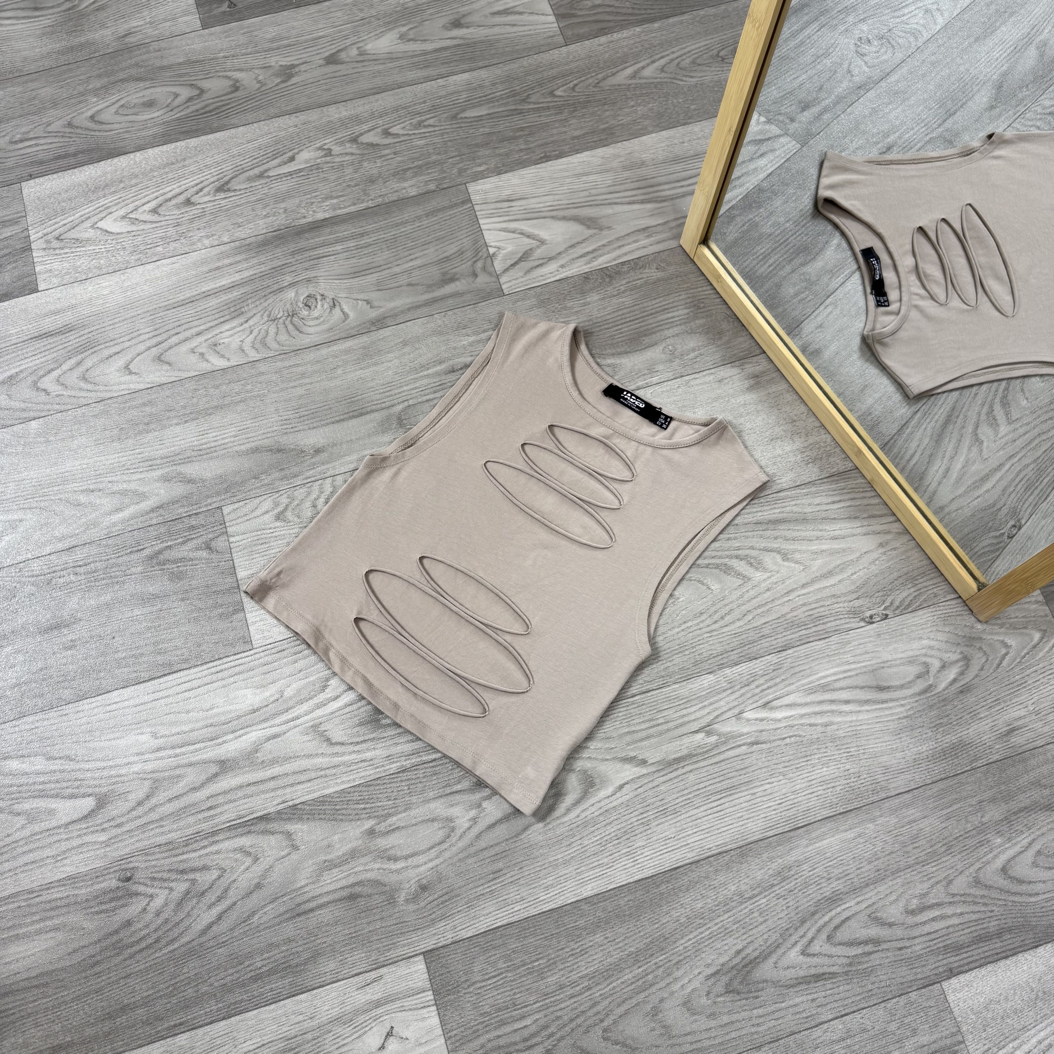 Jaded London Jaded London Ripped Tank Crop Top Size S / US 4 / IT 40 - 3 Thumbnail