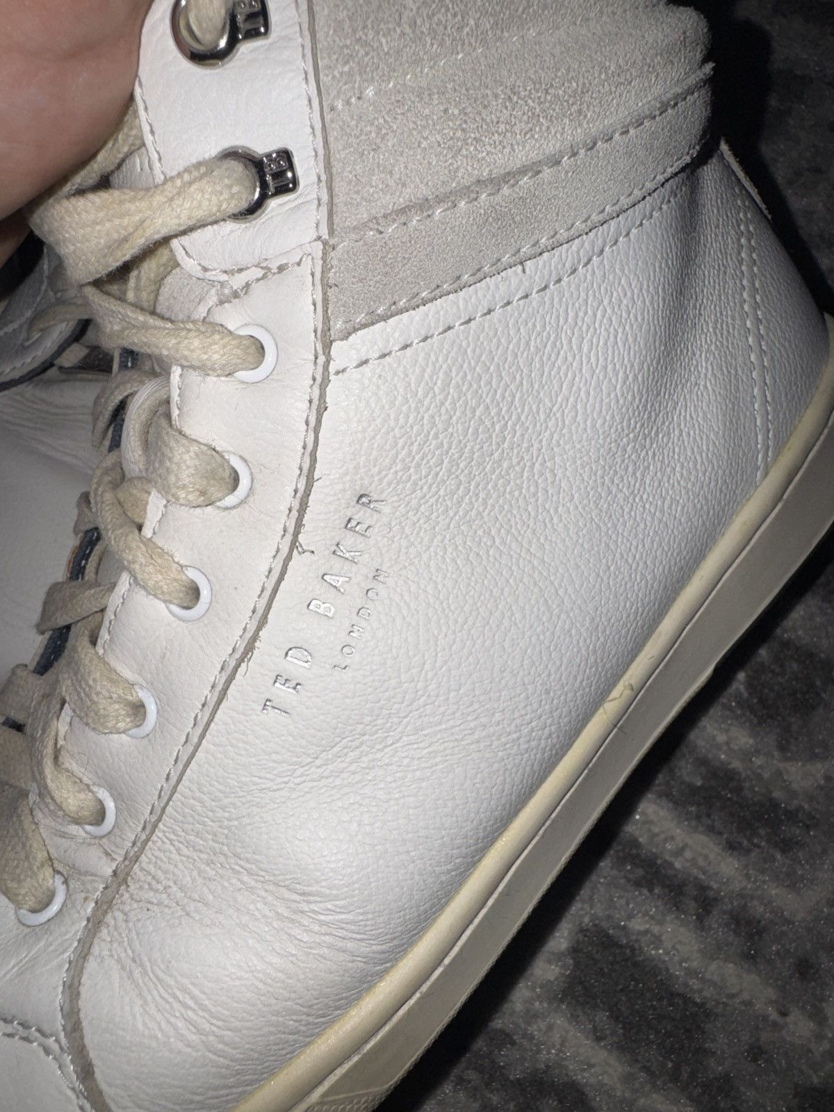 Ted Baker Ted Baker White Leather Hightops Size US 8.5 / EU 41-42 - 6 Thumbnail