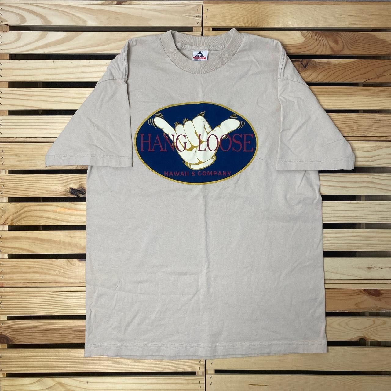 AAA Vintage Hang Loose, Hawaii Beige Surf Tee Size Large Size US L / EU 52-54 / 3 - 1 Thumbnail
