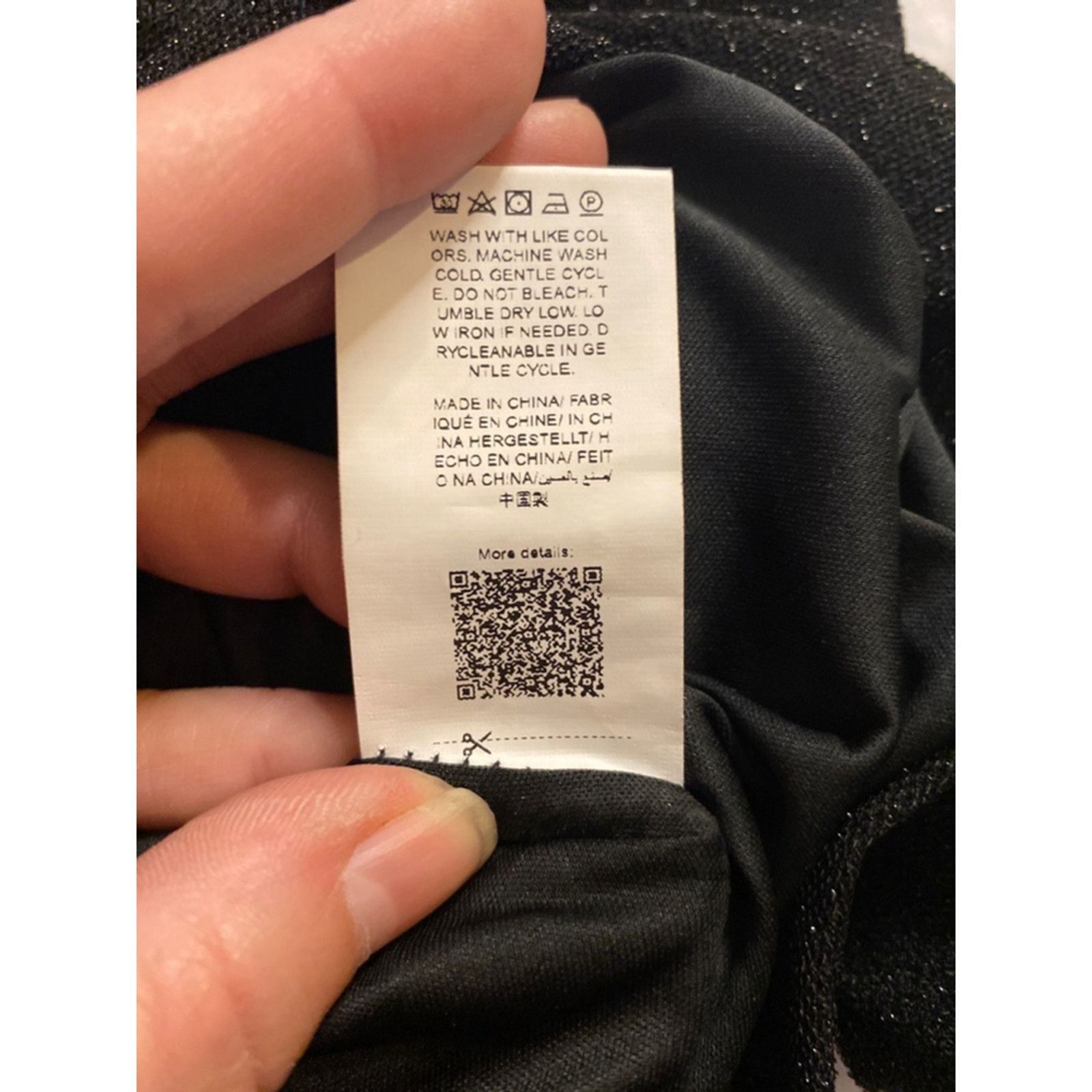Shein SHEIN BAE Black Sparkle Ruched Bodycon Mini Dress XS Size XS / US 0-2 / IT 36-38 - 5 Thumbnail