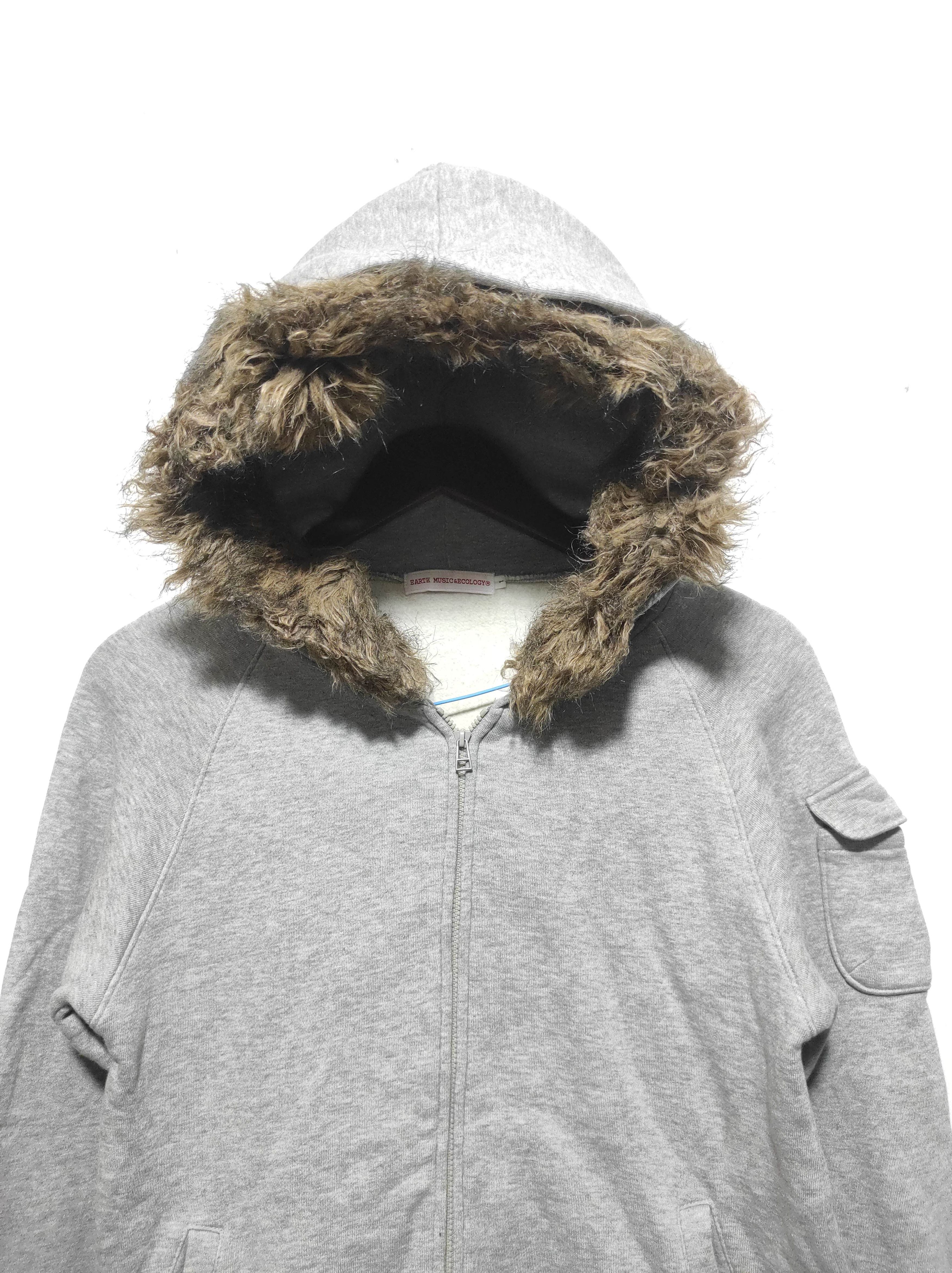 Japanese Brand Earth Music & Ecology Zip Fur Hoodie IfSixWasNine LGB style Size S / US 4 / IT 40 - 3 Thumbnail