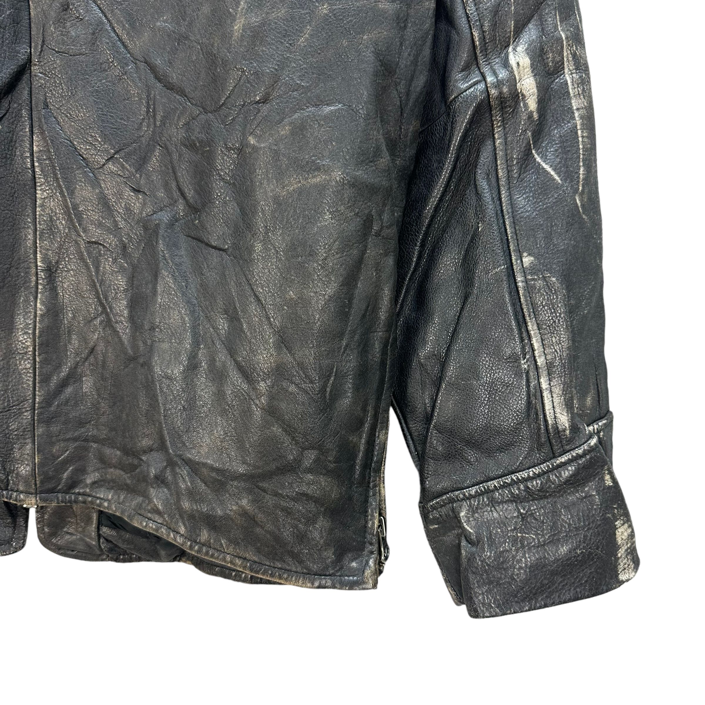 J.Crew TRASHED🔥 J. CREW LEATHER JACKET #7888 Size US S / EU 44-46 / 1 - 14 Thumbnail
