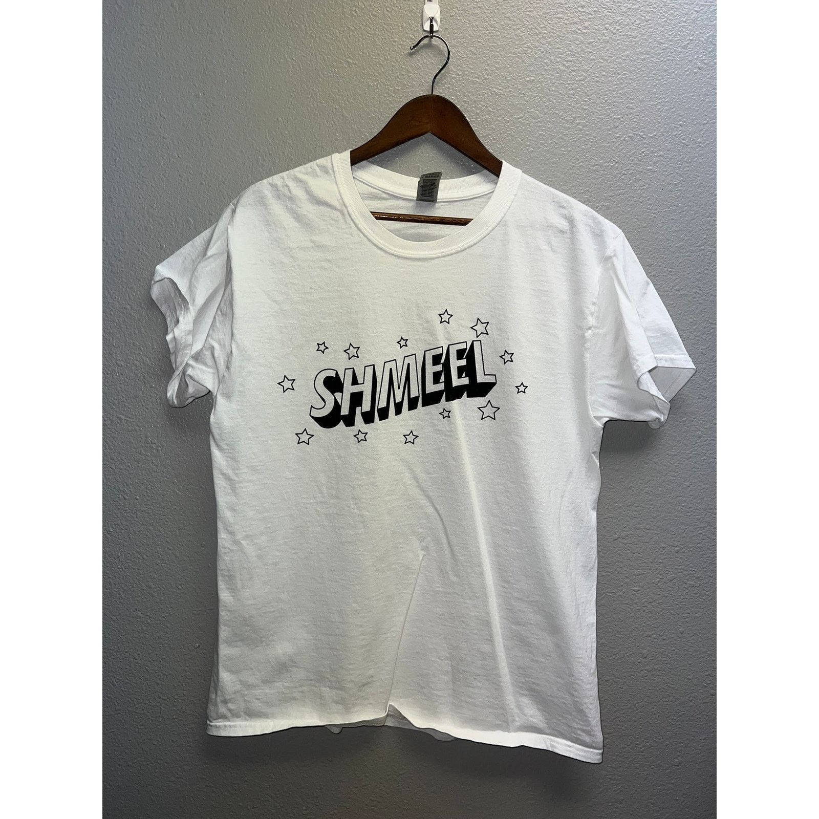 Gildan Shmeel Shirt NYC New York City White Stars Star Promo Tee L Size US L / EU 52-54 / 3 - 1 Thumbnail