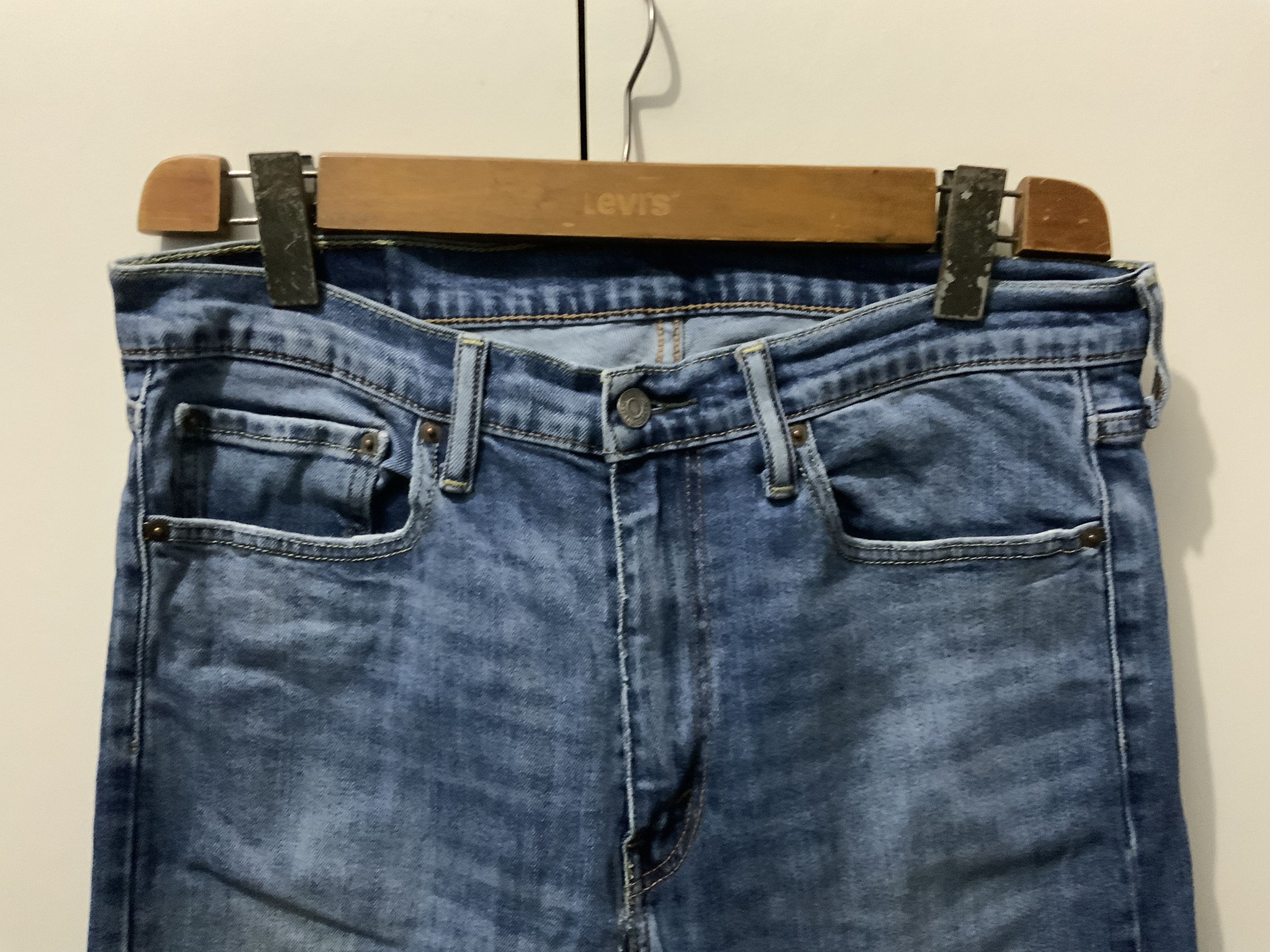 Levi's Levis 513 Acid Light Wash Jeans Size US 34 / EU 50 - 3 Thumbnail