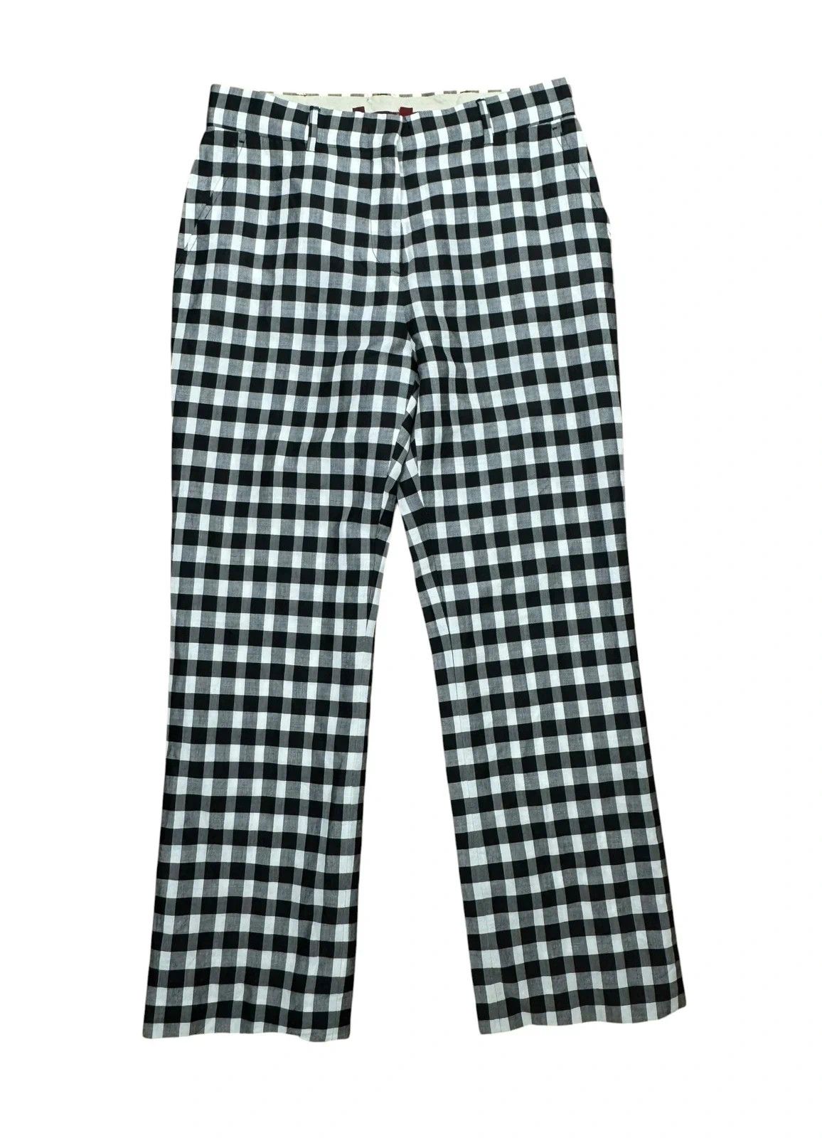 Max Mara Max Mara Plaid Pants Crop Rami Cotton size UK10 US8 Size 32" / US 10 / IT 46 - 9 Thumbnail