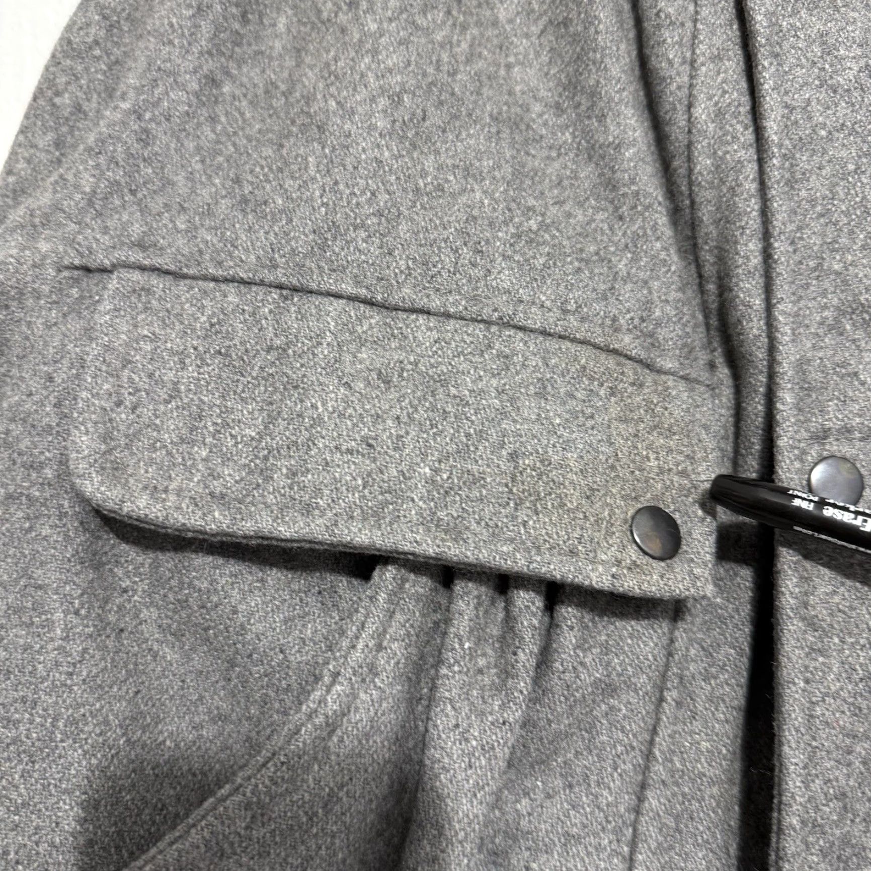 Vintage VTG American Male Jacket Mens L Gray Wool Blend Bomber Jacket, Insulated, Double Breasted, Pockets, 80s Bohemian City USA Theme Size US L / EU 52-54 / 3 - 7 Thumbnail