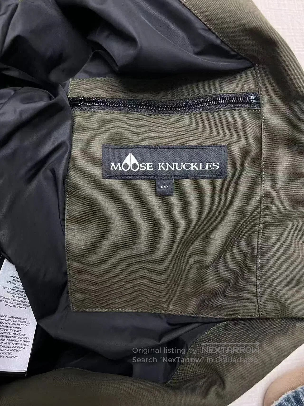 Moose Knuckles Moose Knuckles Olive Green Down Jacket. Size US S / EU 44-46 / 1 - 5 Thumbnail