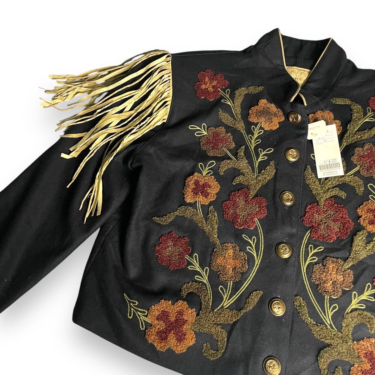 Double D Ranch 🔥 DOUBLE D RANCH EMBROIDERED NATIVE FLOWER WOOL JACKET Size M / US 6-8 / IT 42-44 - 6 Thumbnail