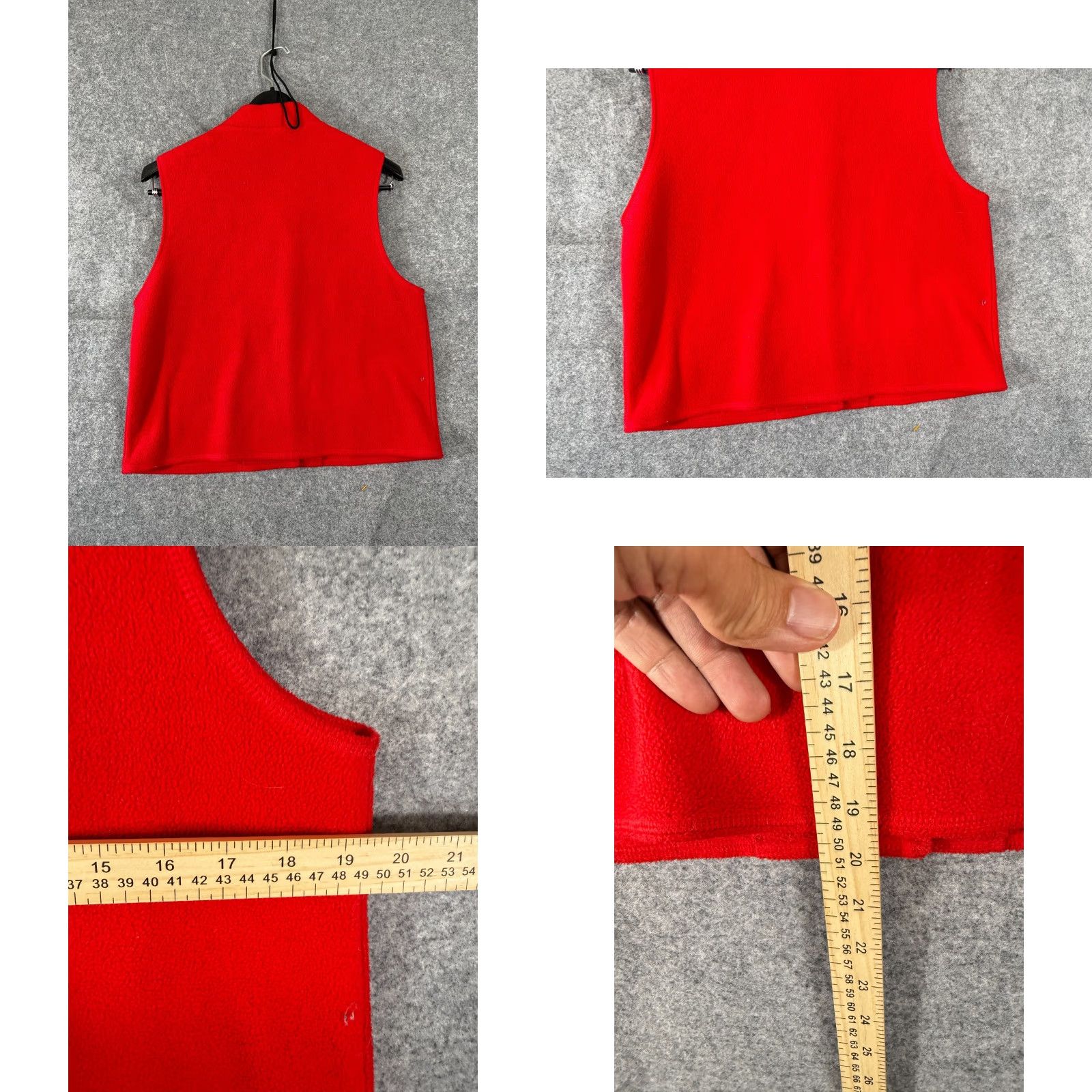 Ann Taylor ANN TAYLOR LOFT Fleece Vest Womens M Red Button Front Pockets Classic Vintage Vest Mens? Size M / US 6-8 / IT 42-44 - 8 Thumbnail