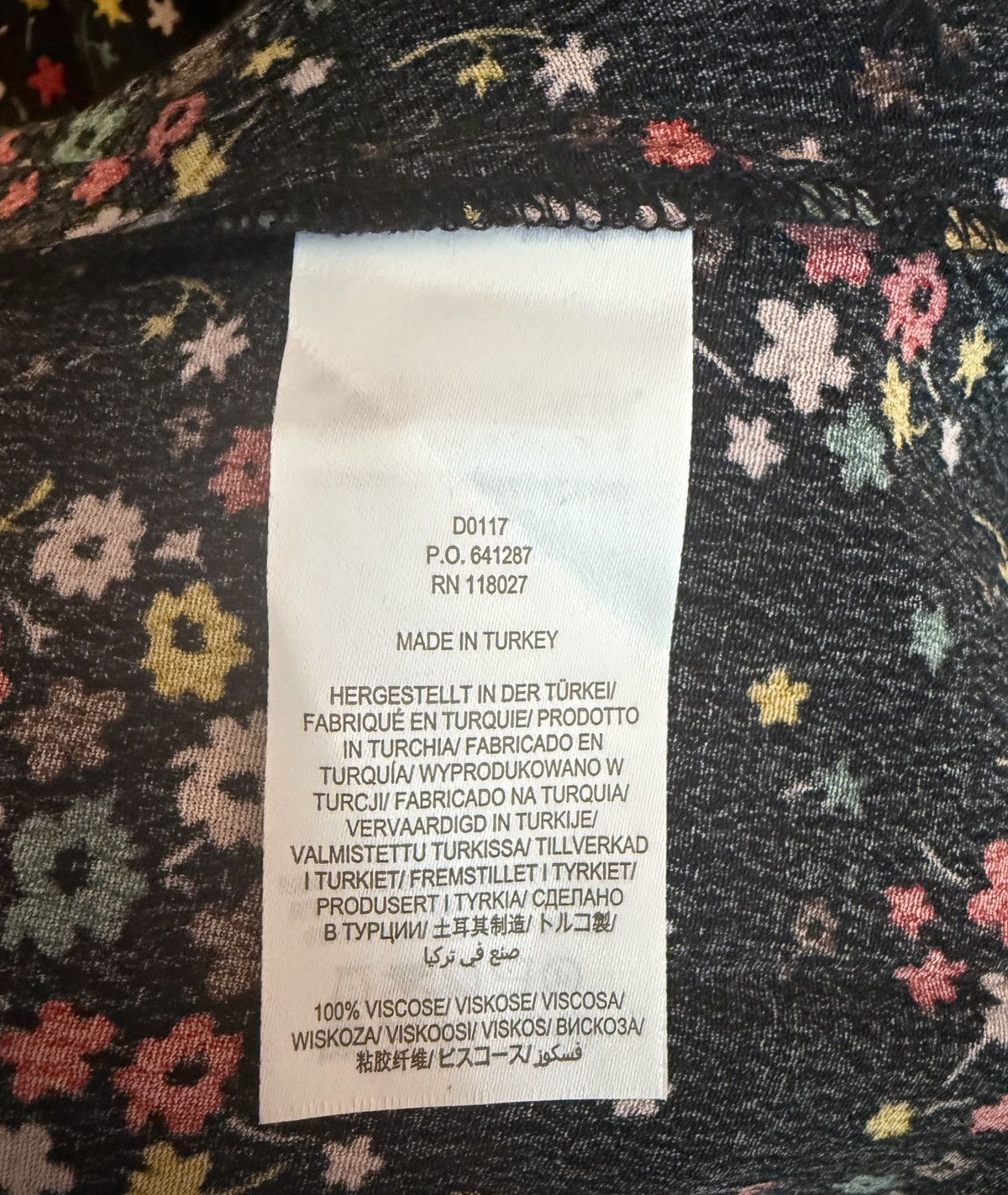 Boden Boden Square Neck Smocked Bodice Black Floral Maxi Dress Size S / US 4 / IT 40 - 4 Thumbnail