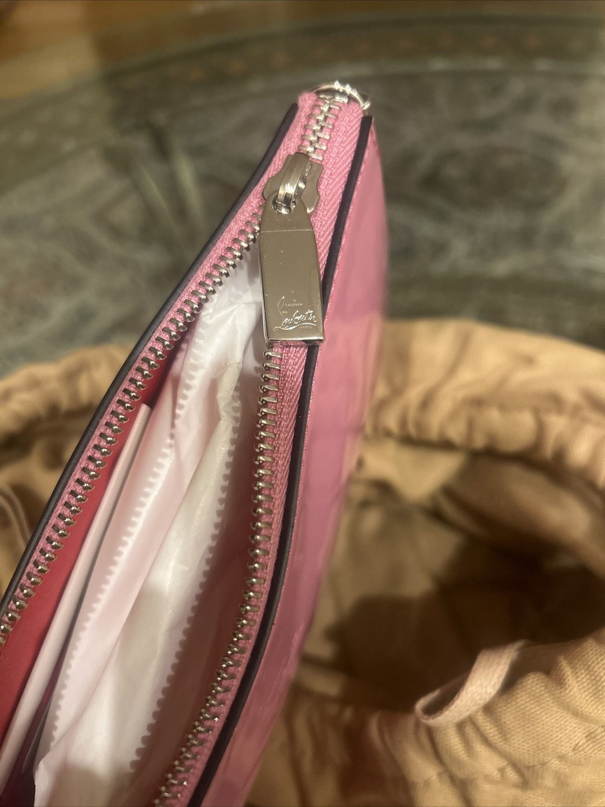 Christian Louboutin Christian Louboutin Loubila Pouch GUMMY/GUMMY w/Box & Tags Size ONE SIZE - 17 Thumbnail