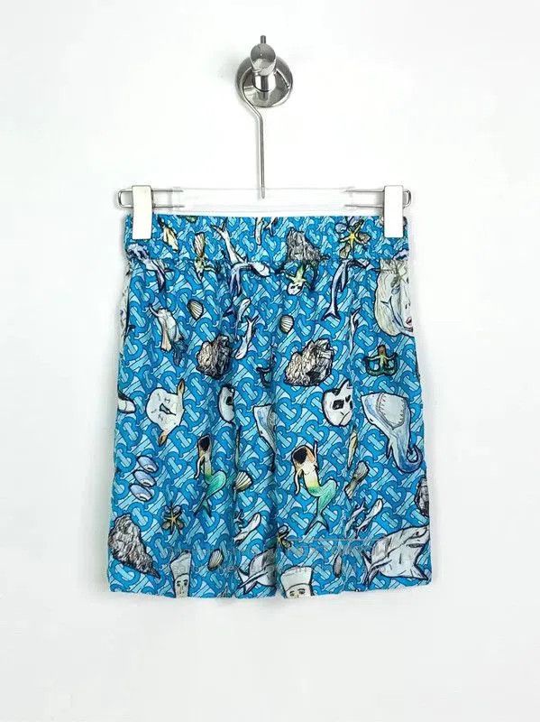 Burberry Burberry Blue Cotton Women's Skirt. Size 23" - 2 Thumbnail