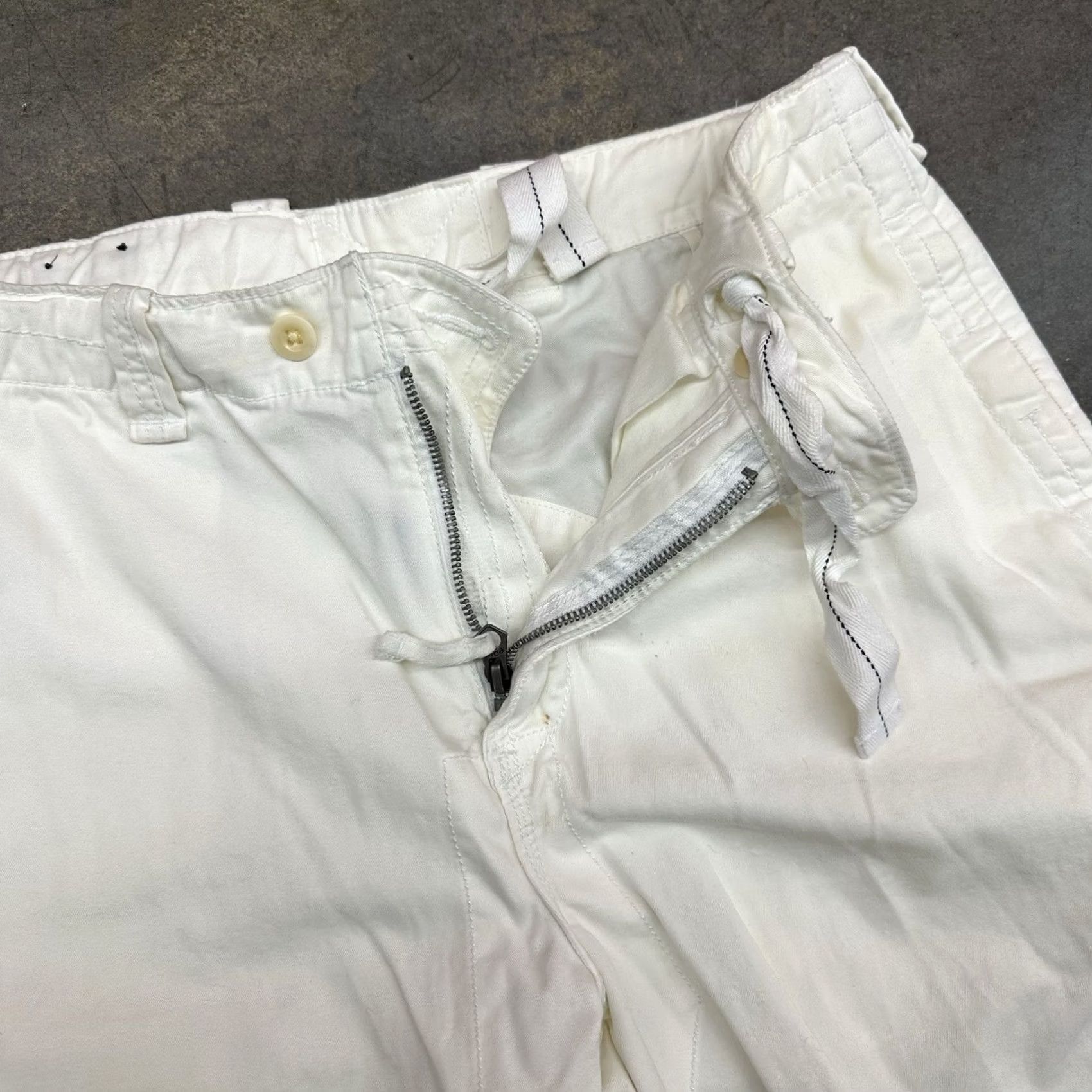 Polo Ralph Lauren VINTAGE Polo Ralph Lauren White Cargo Shorts Men 33 Drawstring Gusset Military 90s Army Outdoor Casual Travel Poly? Size US XS / EU 42 / 0 - 3 Thumbnail