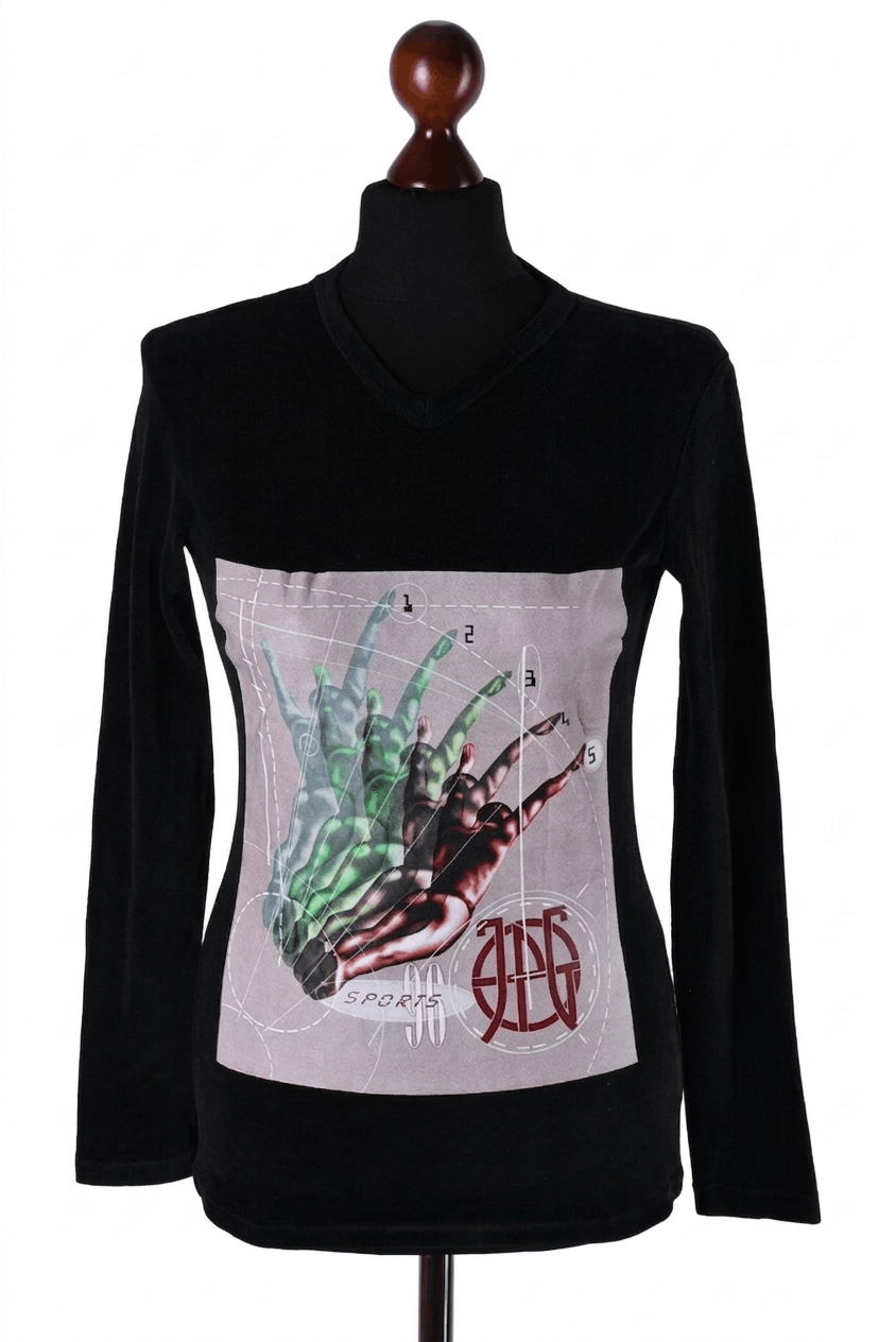 Jean Paul Gaultier Women's Jean Paul Gaultier JPG Sports Long Sleeve Top Size S Size S / US 4 / IT 40 - 1 Thumbnail