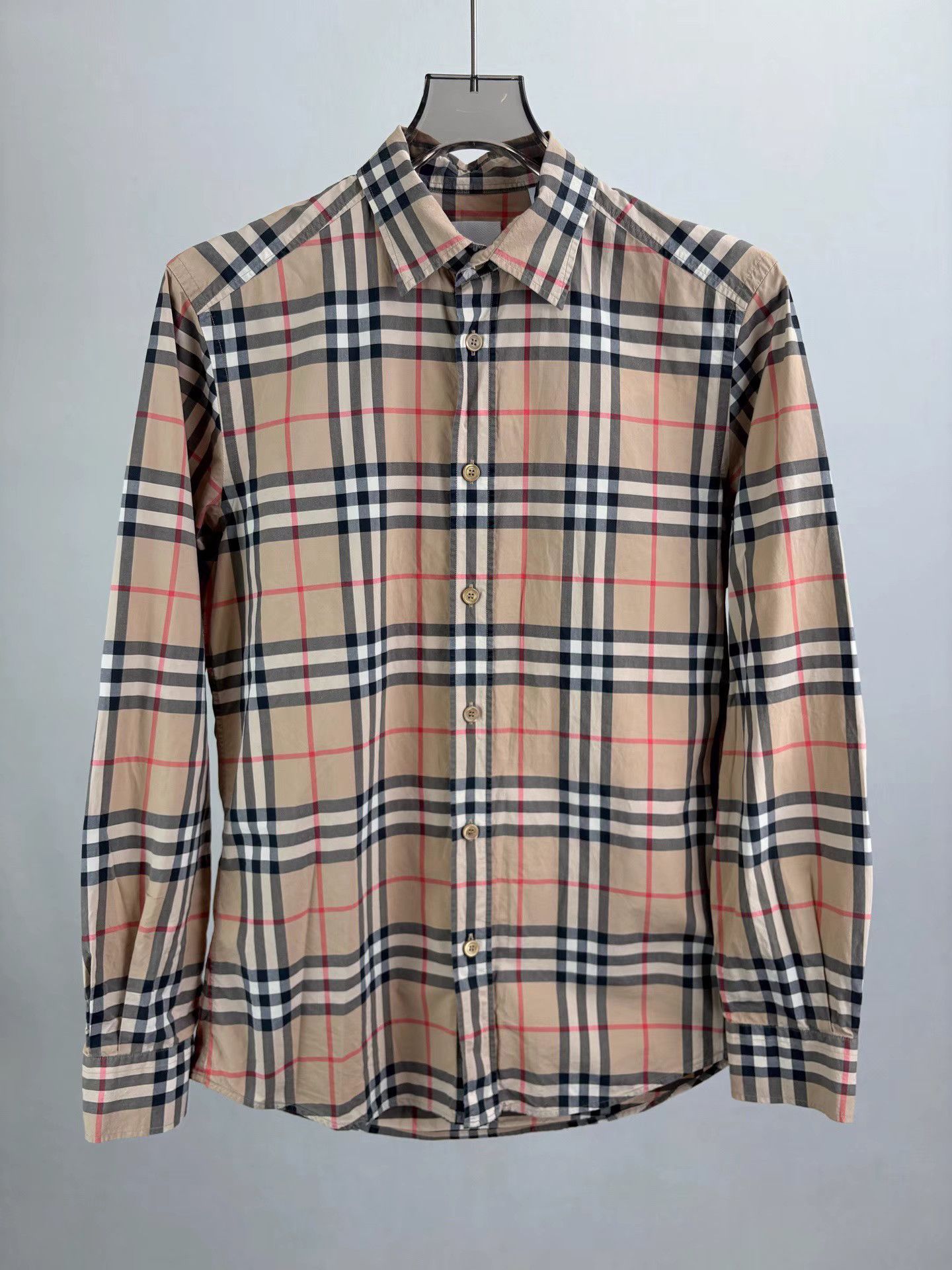 Burberry BURBERRY Check Long Sleeve Shirt K1 Size US S / EU 44-46 / 1 - 1 Thumbnail