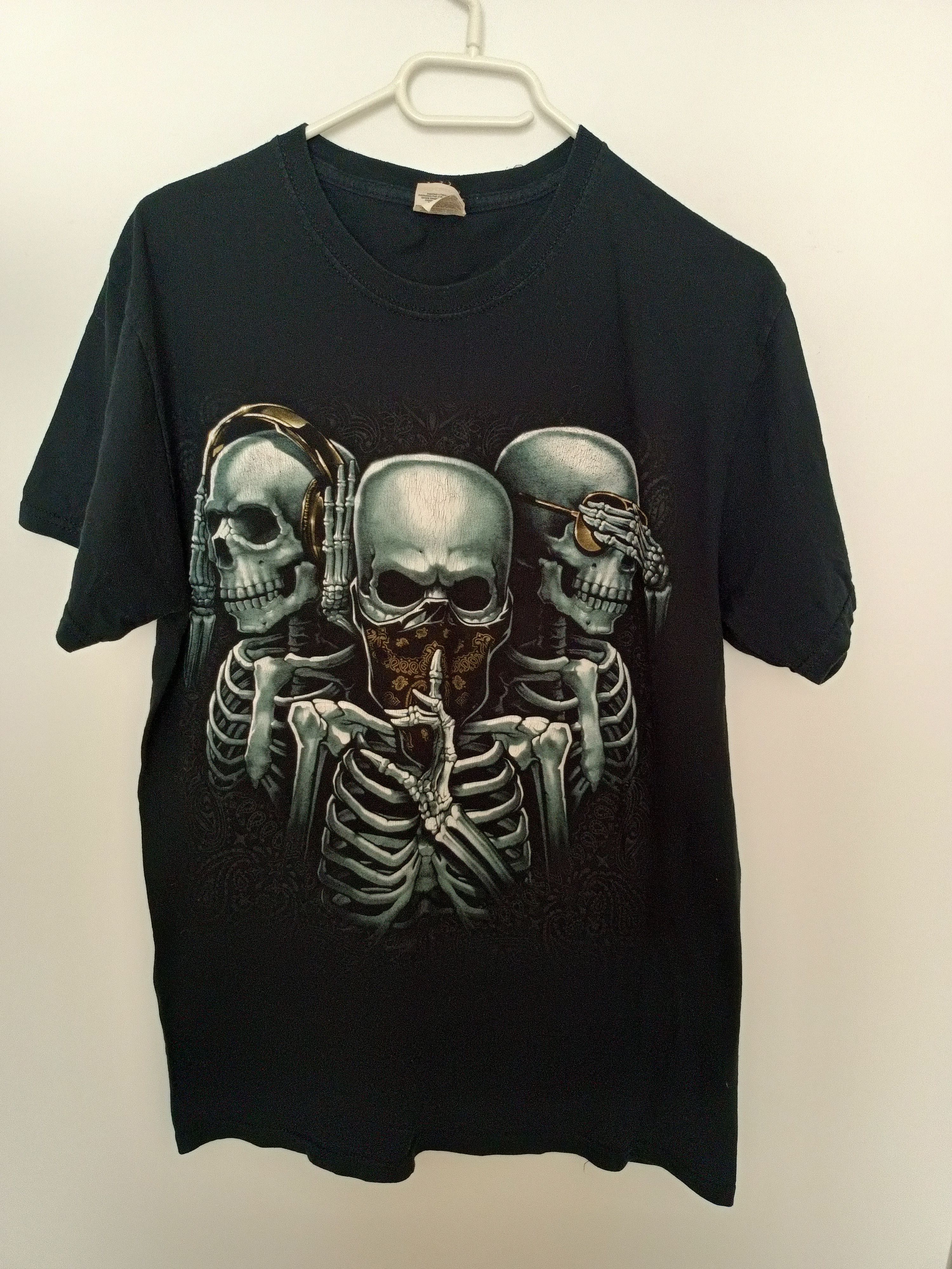 Fruit Of The Loom × Vintage Skeleton vintage retro t-shirt Size M / US 6-8 / IT 42-44 - 4 Thumbnail