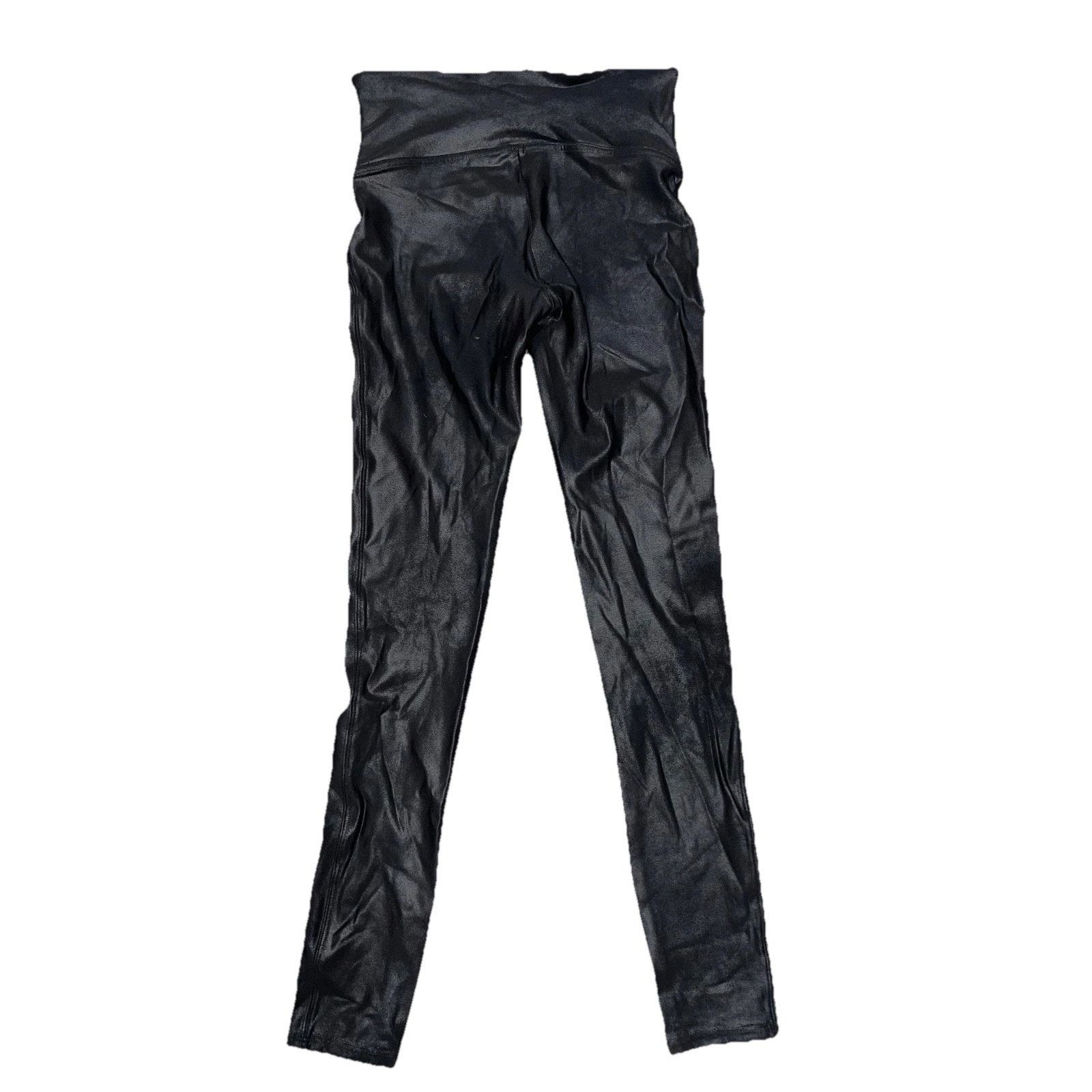 Spanx Spanx Faux Leather Black Leggings Women’s Size M A003184 Size 27" / US 4 / IT 40 - 8 Thumbnail