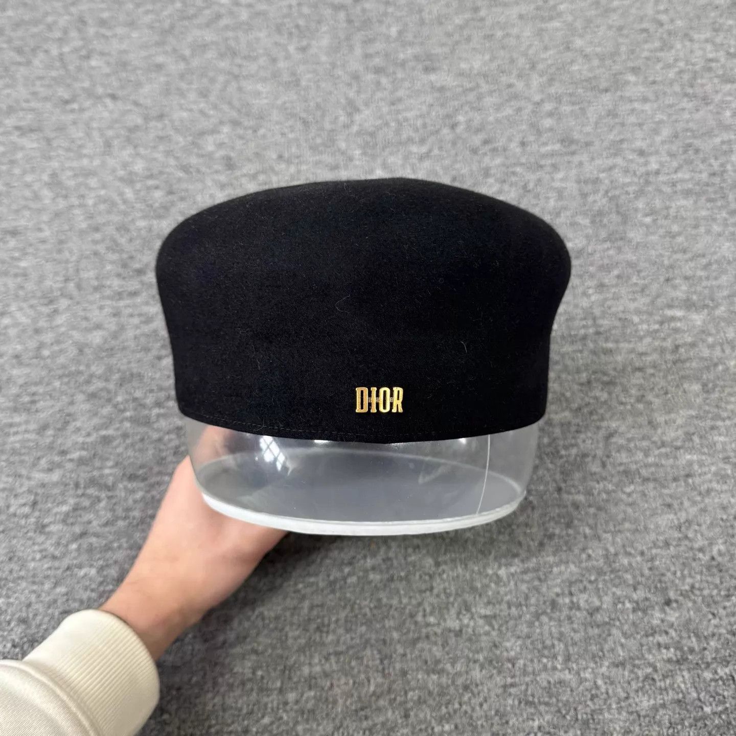 Dior Dior black rabbit fur newsboy beret 99 New Size ONE SIZE - 2 Thumbnail