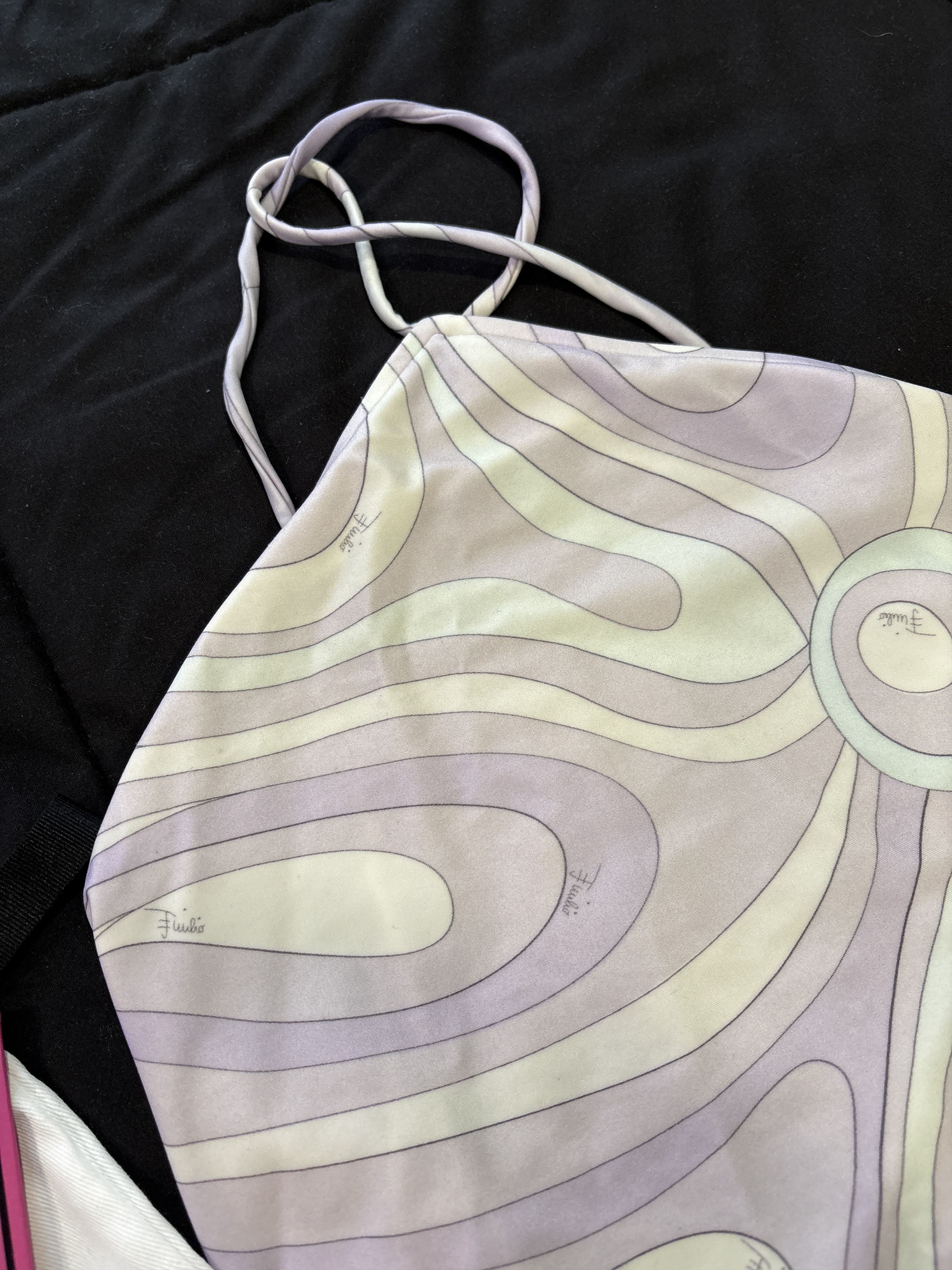 Emilio Pucci Emilio PUCCI Marmo Print Bathing Suit SMALL w/ Hair Clips Size S / US 4 / IT 40 - 6 Thumbnail