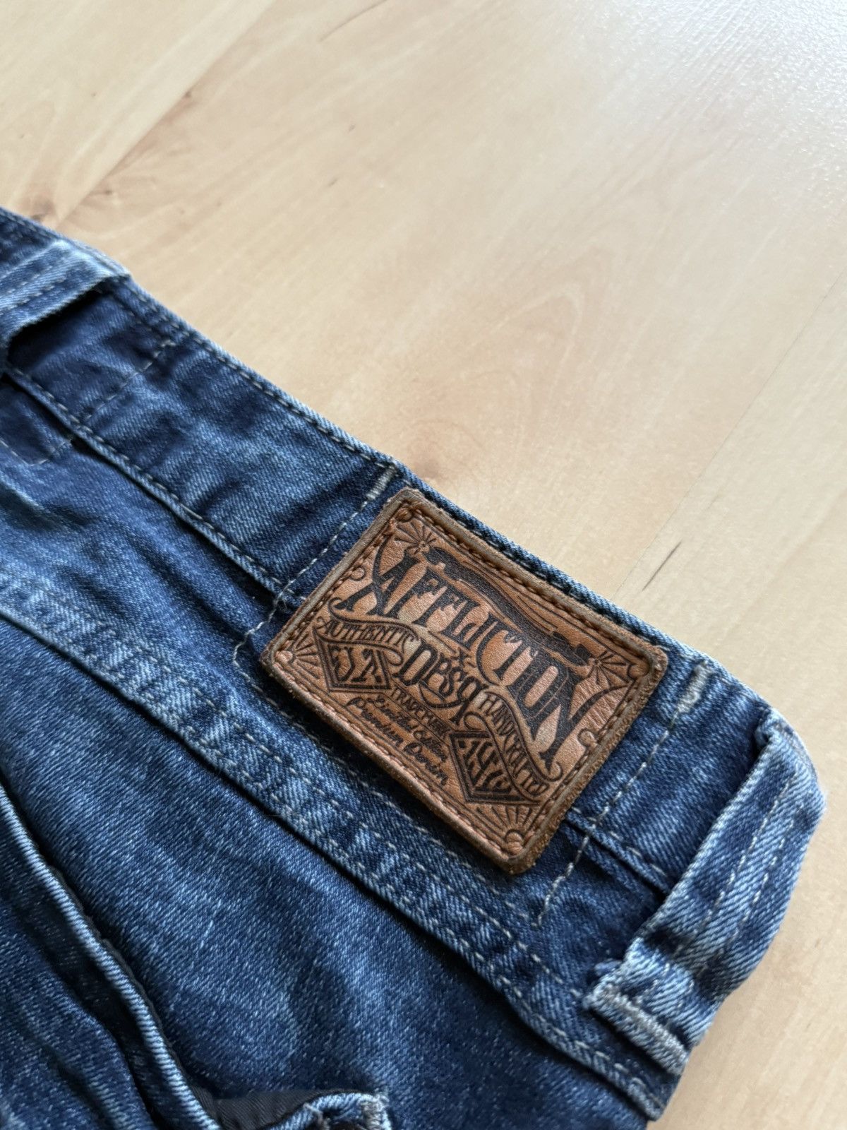 Affliction Affliction Gage Washed Korean Denim jeans vintage Size US 34 / EU 50 - 9 Thumbnail