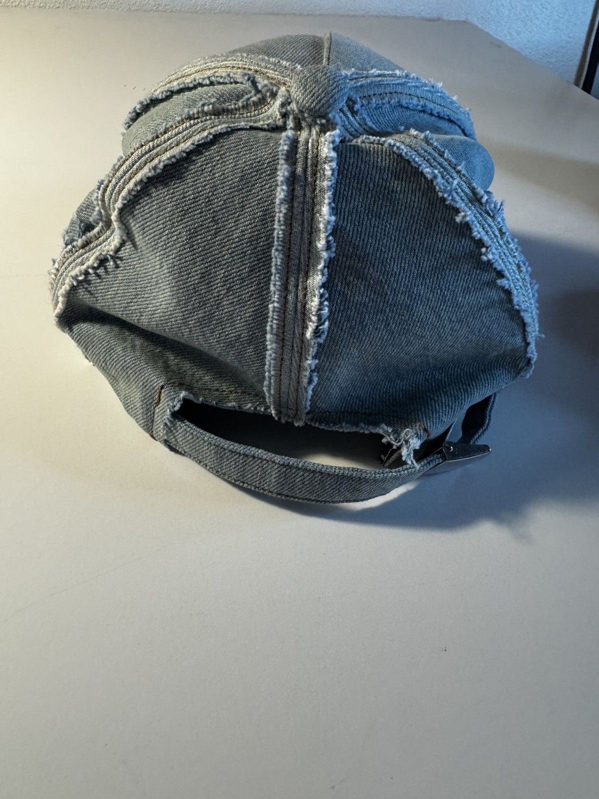 Balmain Balmain cap blue jean denim monogram embroidered logo NWT Size ONE SIZE - 4 Thumbnail