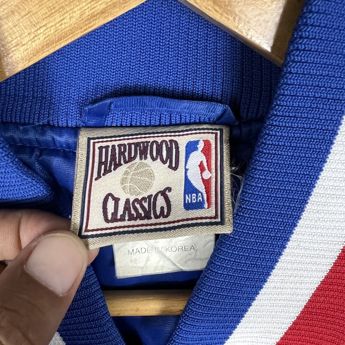Majestic 🔥 Vintage NBA 76ers Sixers Majestic Satin Bomber Jacket Size US XXL / EU 58 / 5 - 14 Thumbnail