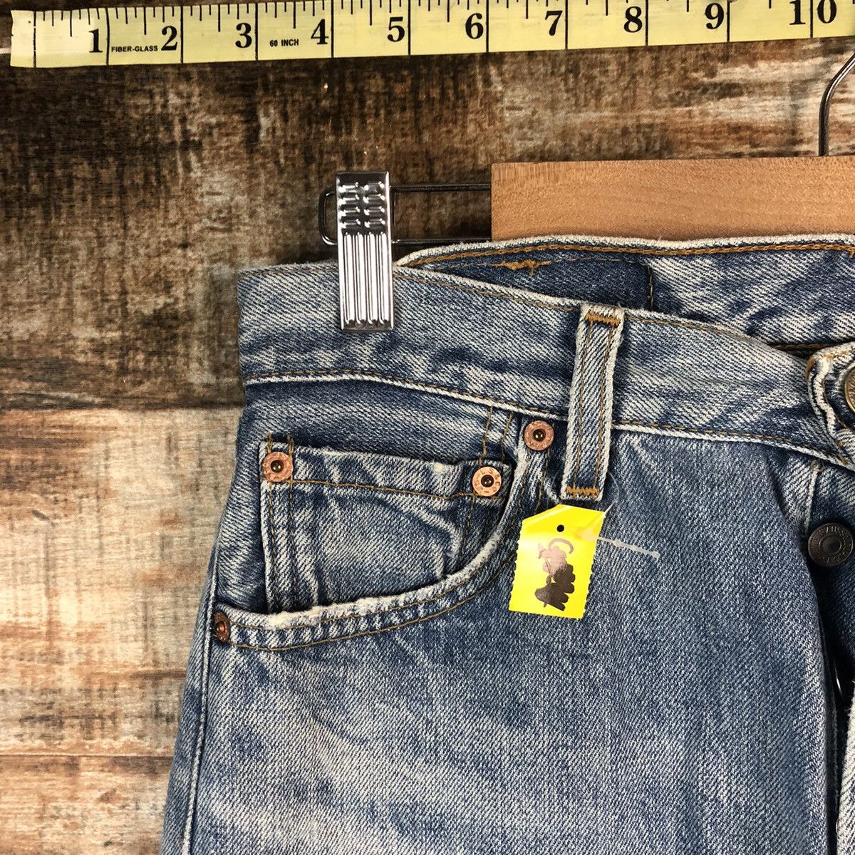 Levi's DLL Levis 501 Ripped distressed faded Blue Denim Pants #C002 Size US 30 / EU 46 - 7 Thumbnail