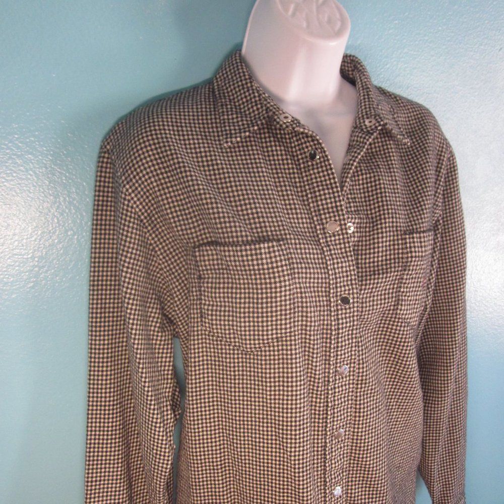 Ralph Lauren Vintage Houndstooth Check Ralph Lauren Womens Wool Shirt Size L Size L / US 10 / IT 46 - 8 Thumbnail