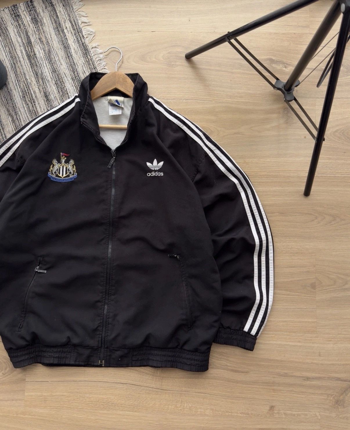 Adidas Vintage Newcastle United 90s Adidas Track Jacket Football Size US M / EU 48-50 / 2 - 4 Thumbnail