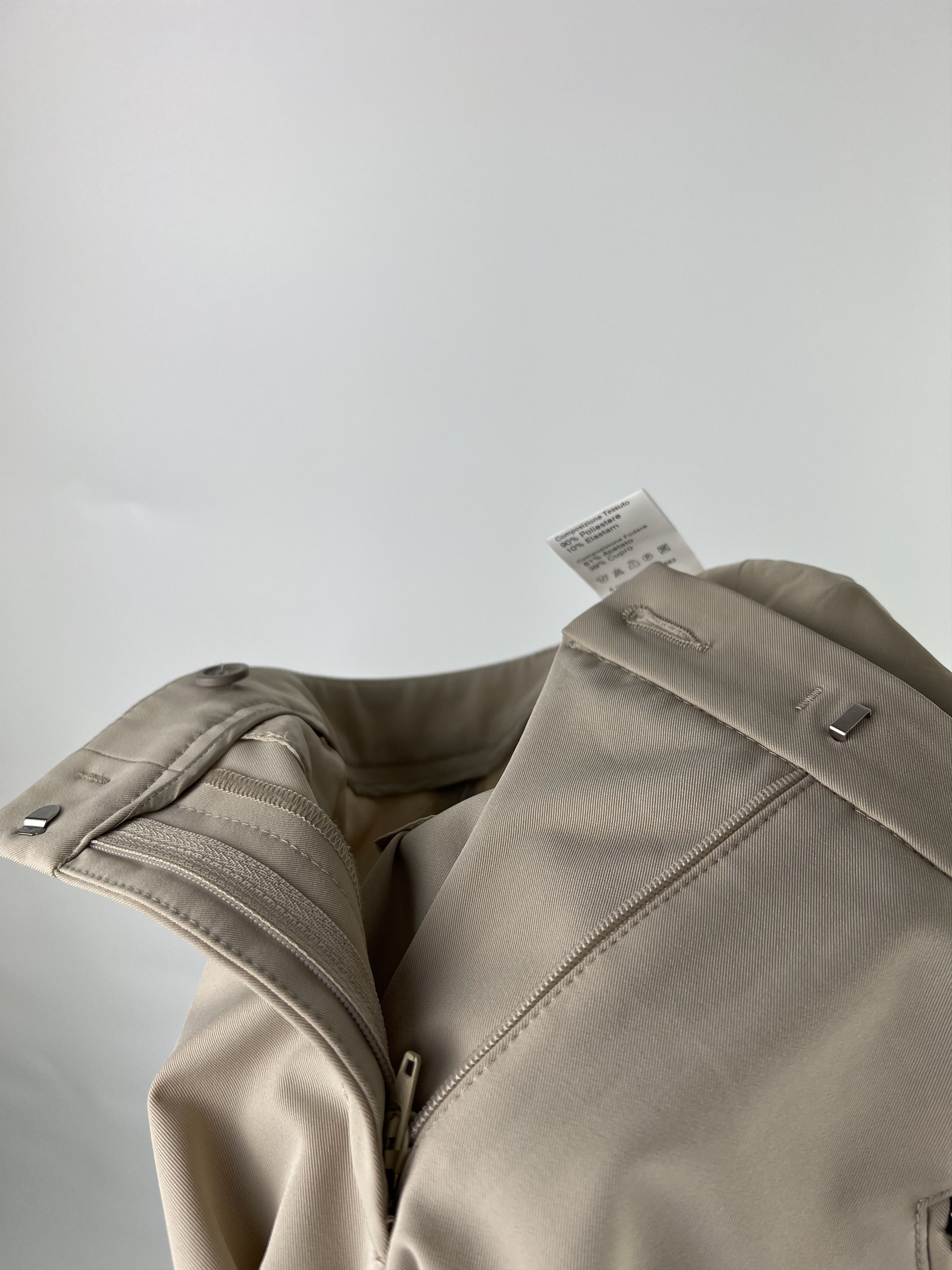 Peserico Cappellini Women's Beige Pants Size IT42 Size 28" / US 6 / IT 42 - 5 Thumbnail
