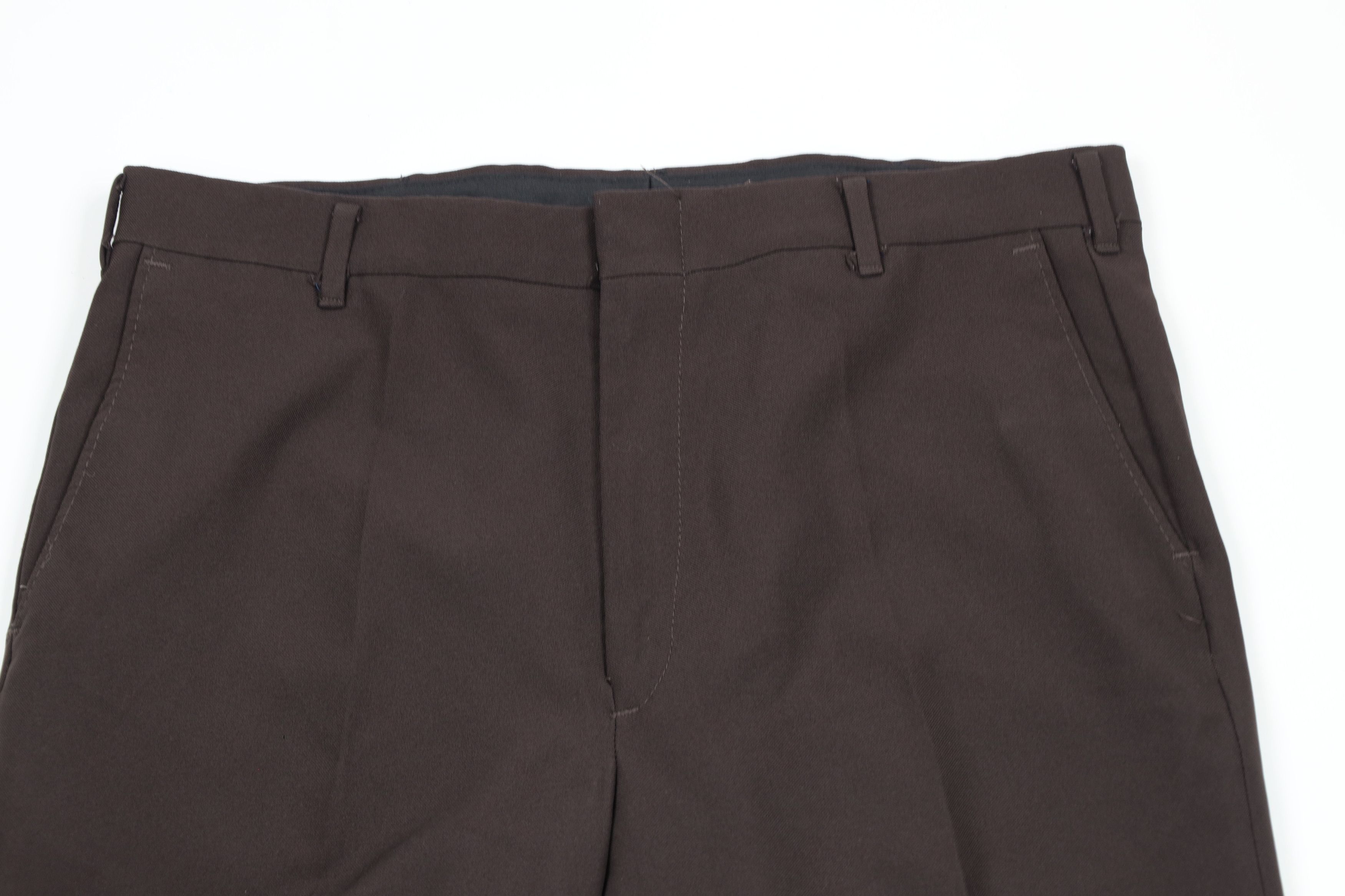 Vintage Vintage 70s Streetwear Knit Bell Bottoms Pants Brown USA Size US 36 / EU 52 - 2 Thumbnail